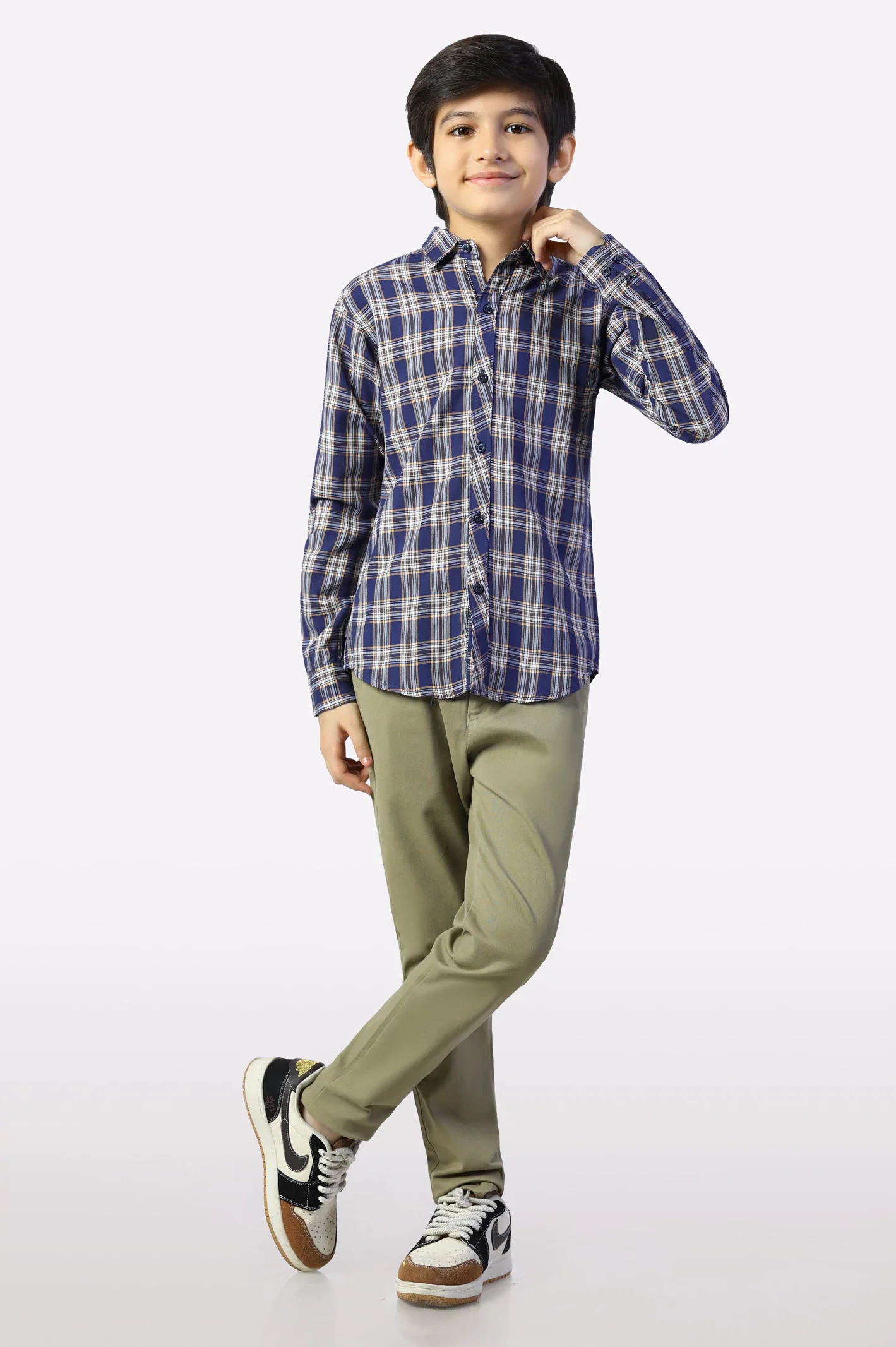 Multicolor Glen Plaid Check Casual Shirt - Image 2