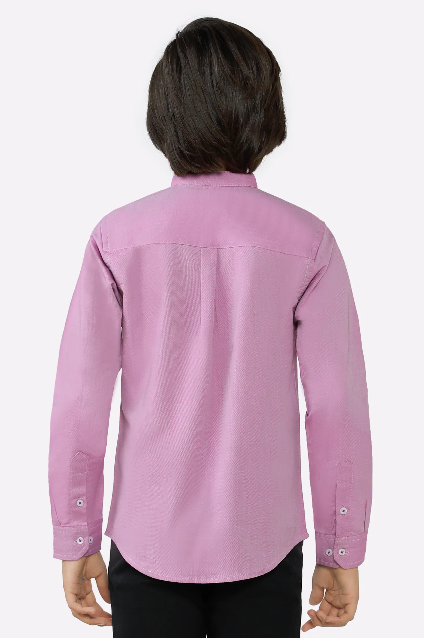 Magenta Textured Casual Shirt - Image 3