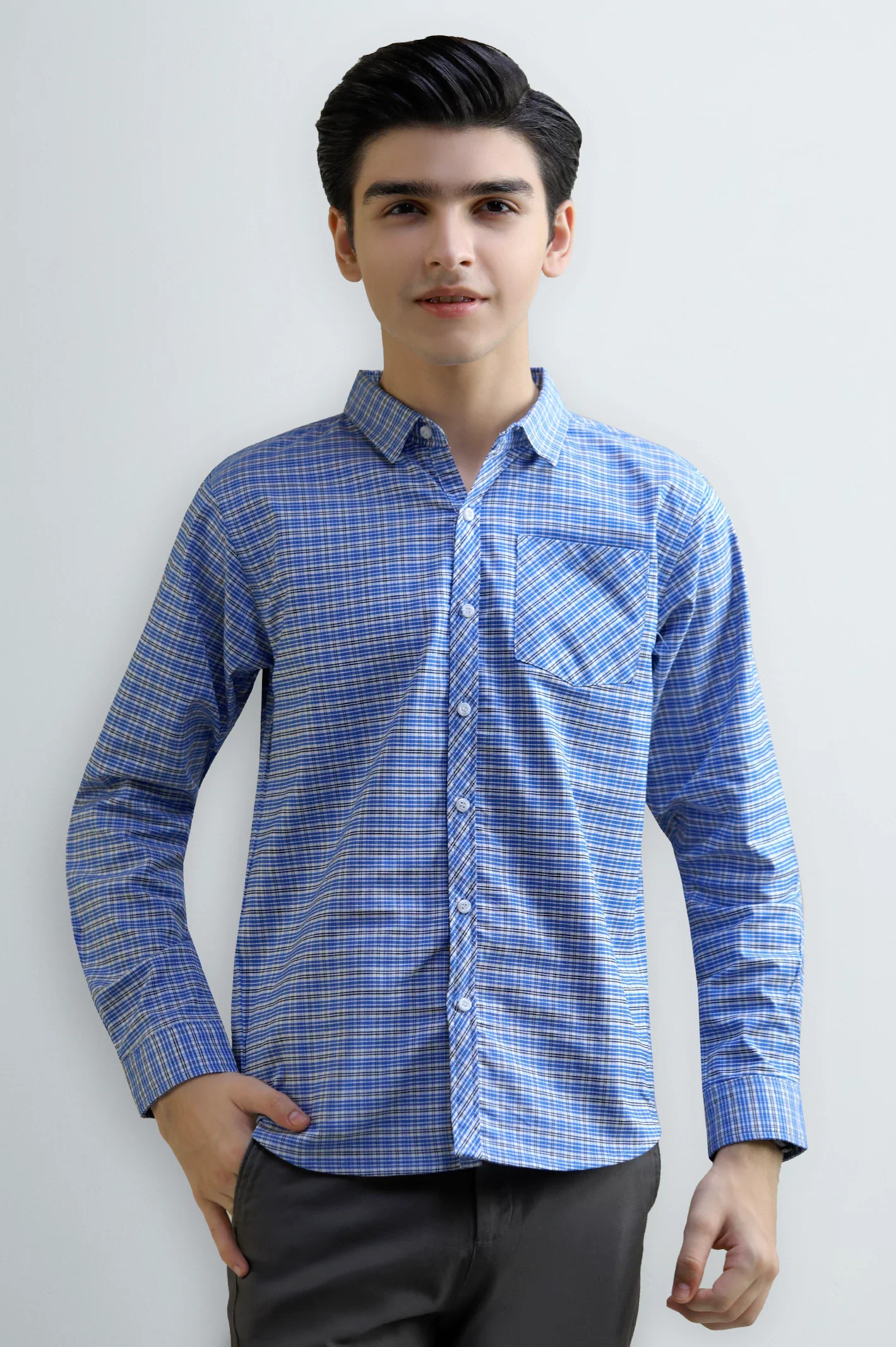 Check Boys Casual Shirt