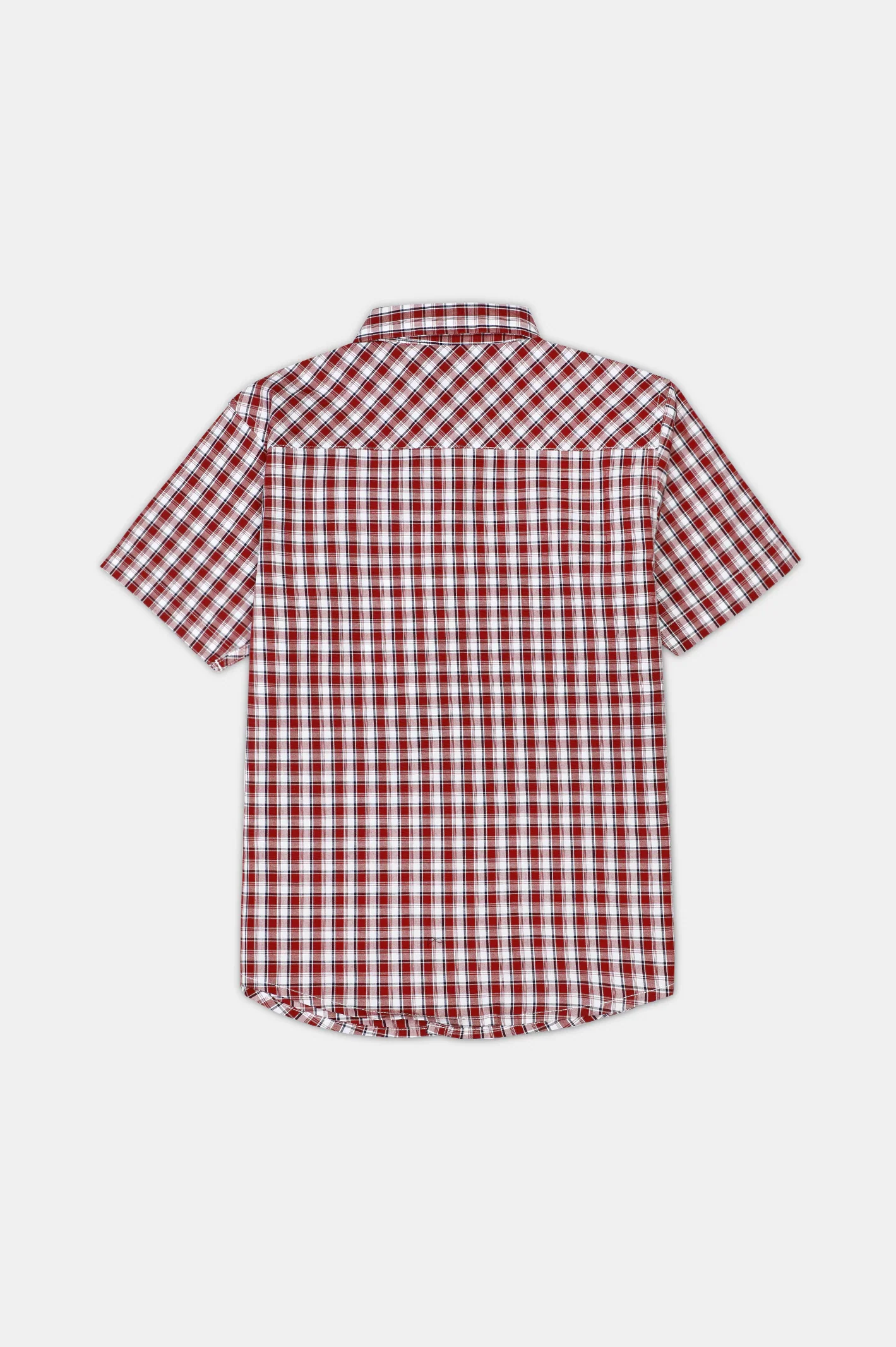 Bargundi Gingham Check Casual Shirt - Image 3