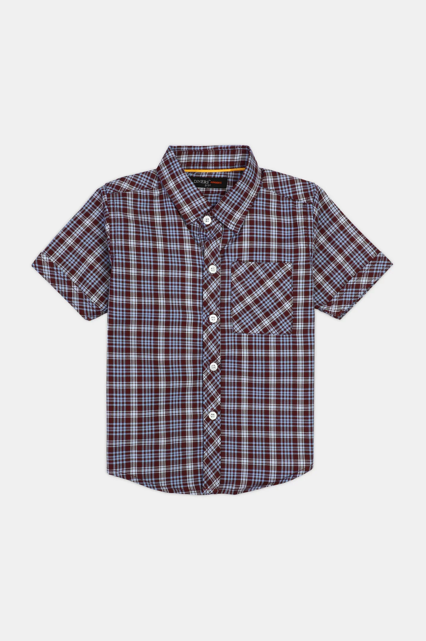 Maroon Glen Plaid Check Casual Shirt