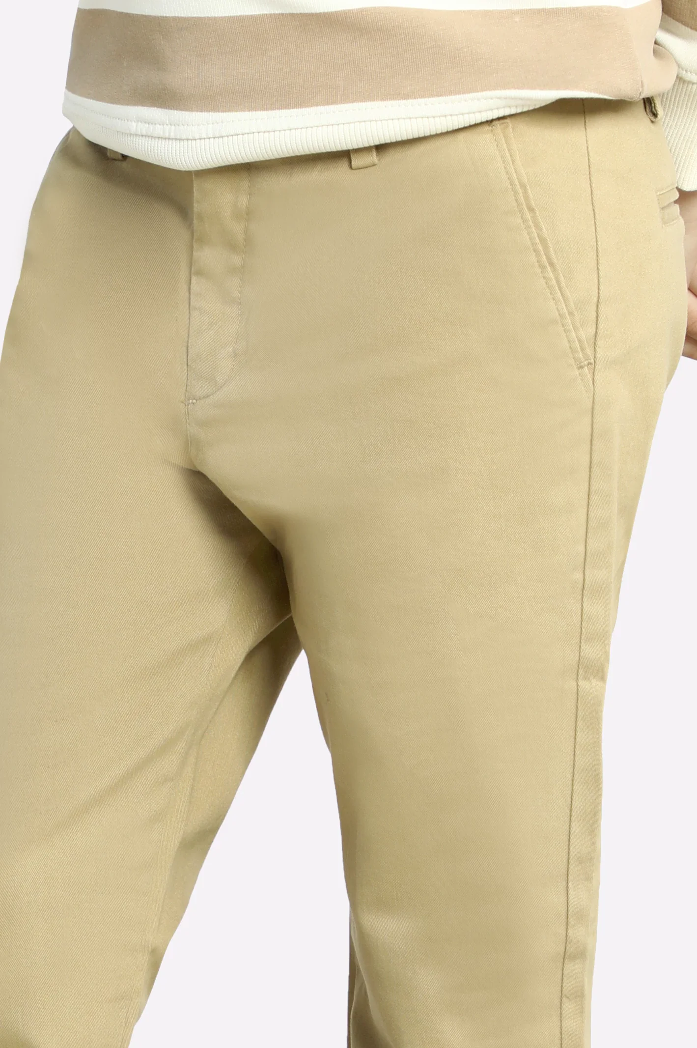 Camel Cotton Chinos For Boys - Image 2