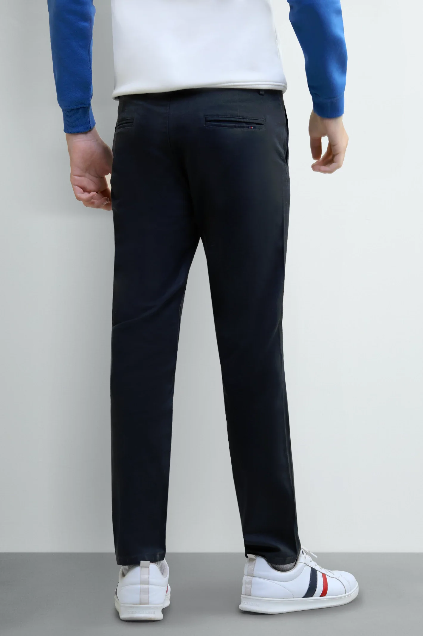 Dark Grey Boys Cotton Chinos - Image 3