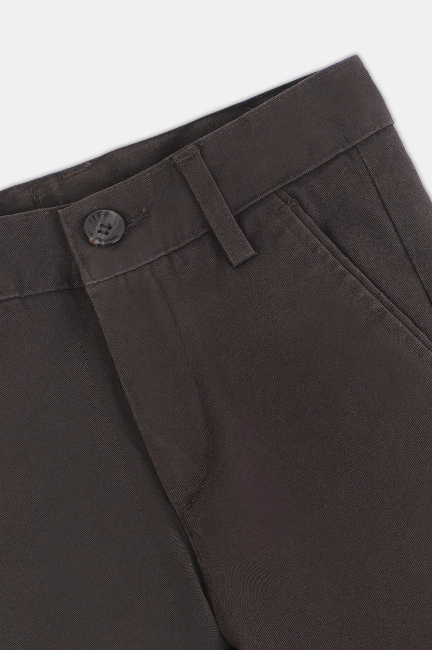 Dark Brown Boys Chino Pants - Image 2