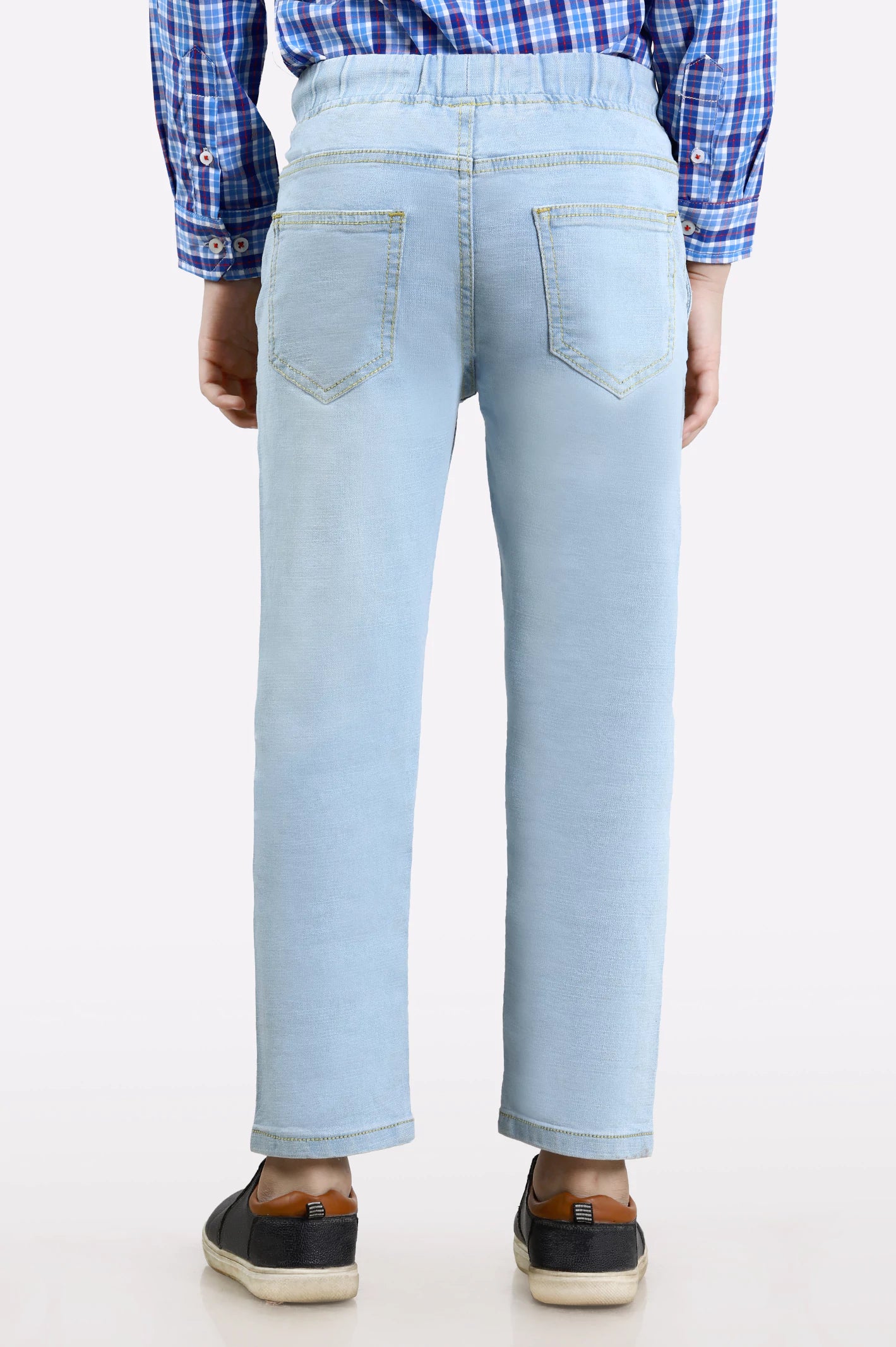 Light Blue Denim Jeans For Boys - Image 3
