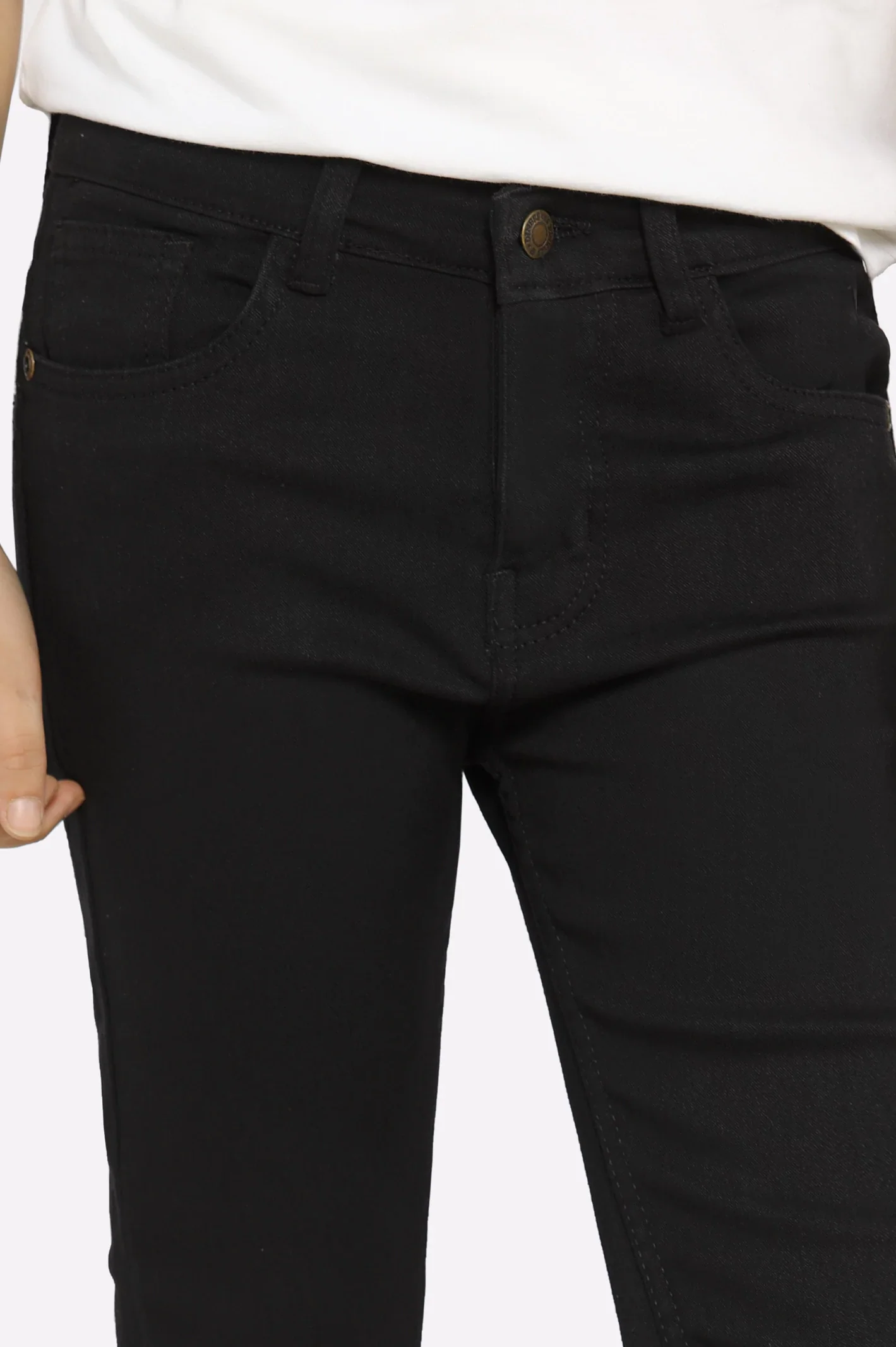 Black Denim Jeans For Boys - Image 2