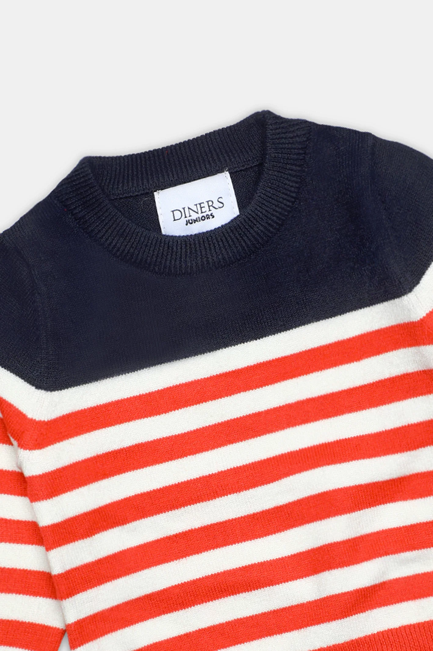 Orange Stripes Boys Sweaters - Image 2