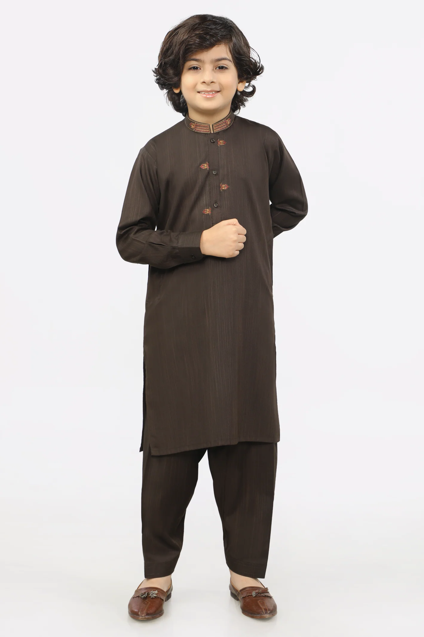 Brown Boys Shalwar Suit