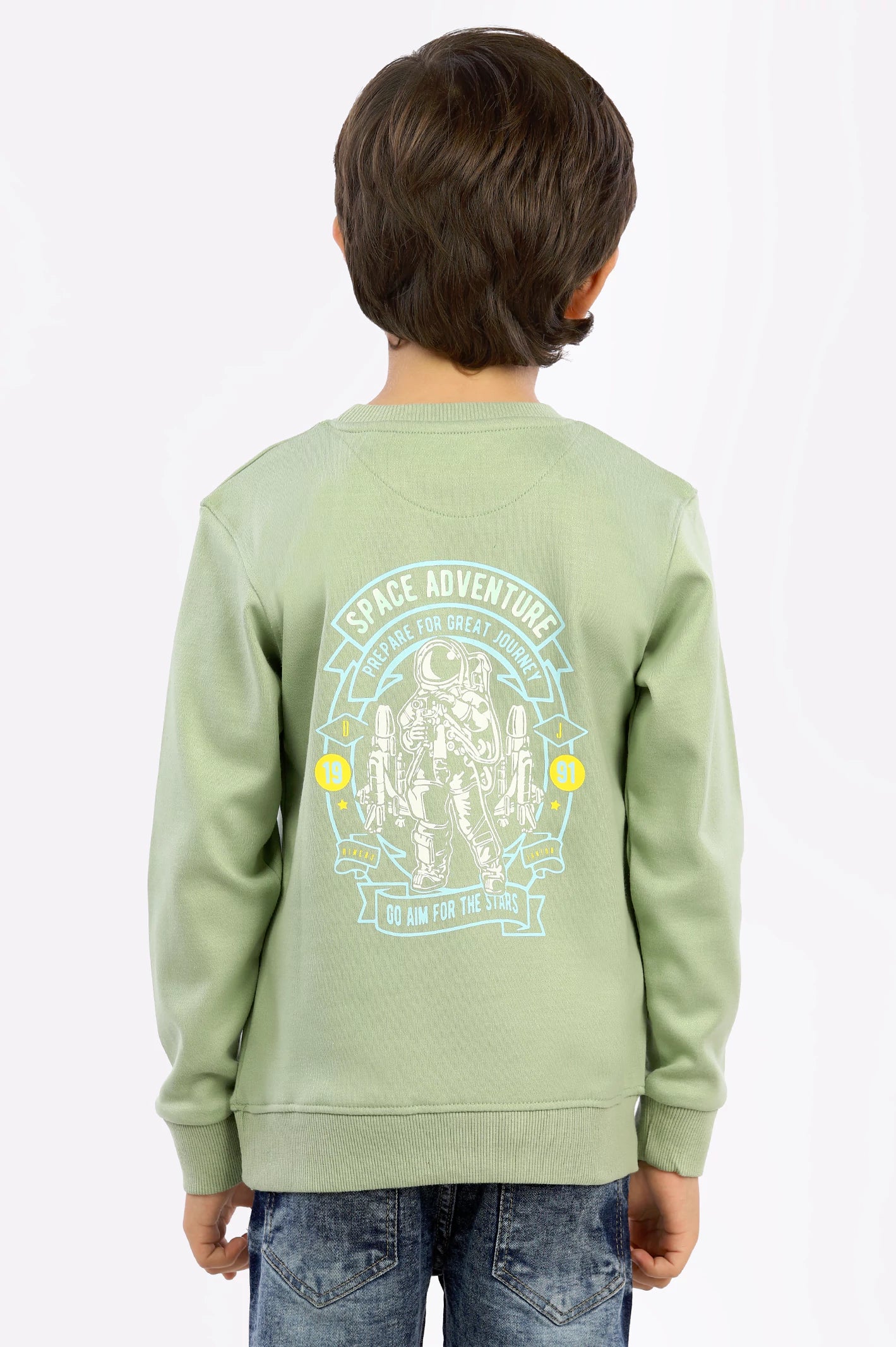 Explore Space Graphic Printed Sweatshirt - Image 3