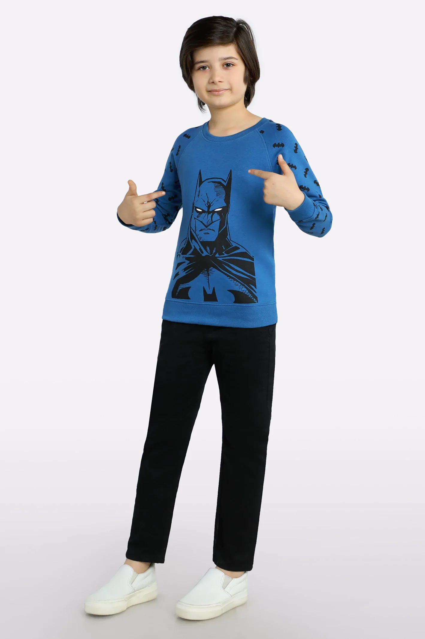 Batman Graphic Print Boys Sweatshirt - Image 2