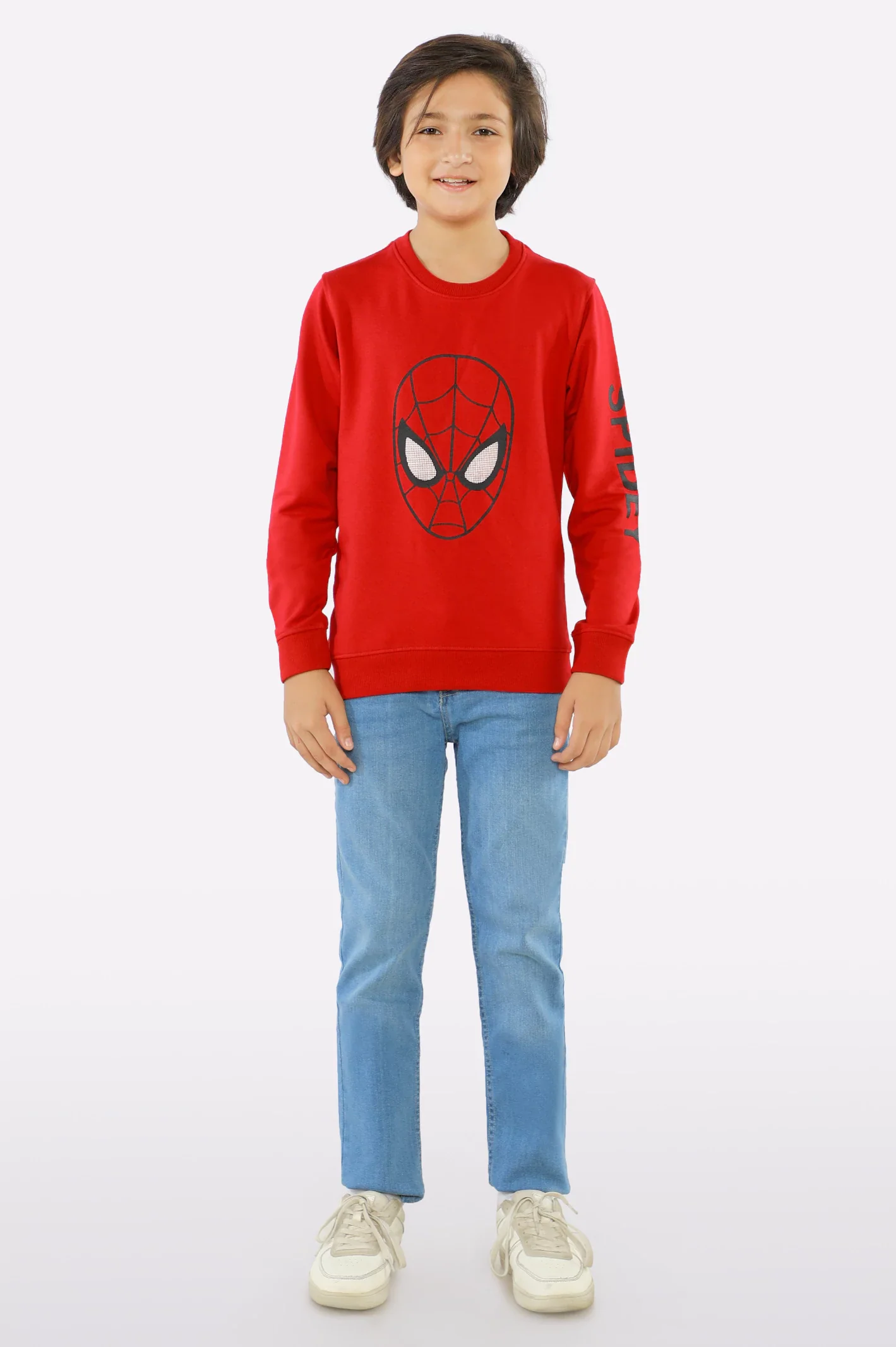 Red Spider Man Printed Boys Sweatshirt - Image 2