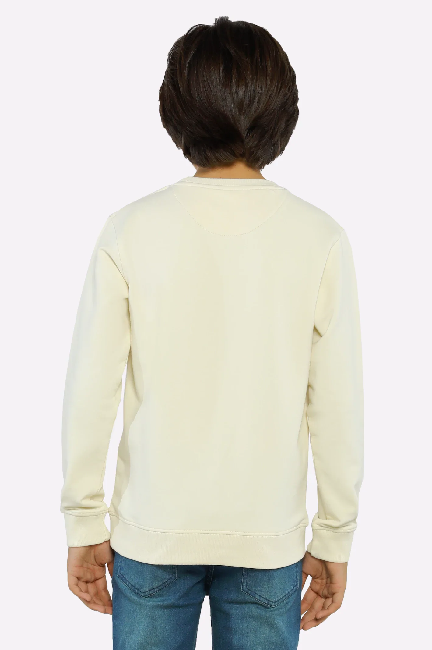 Off White Graphic Printed Boys Sweatshirt - Image 3