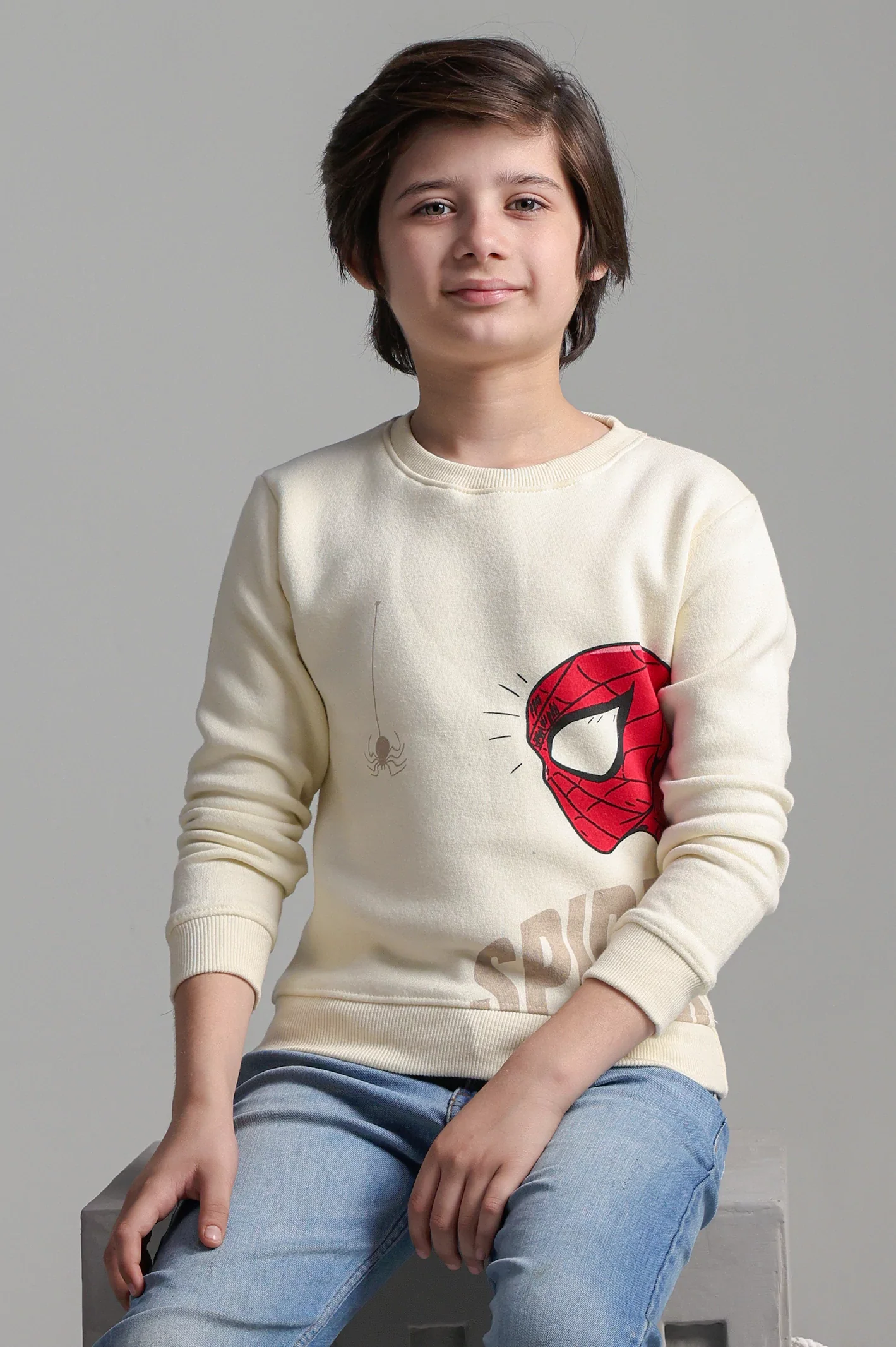 Spider Man Graphic Print Boys Sweatshirt - Image 3