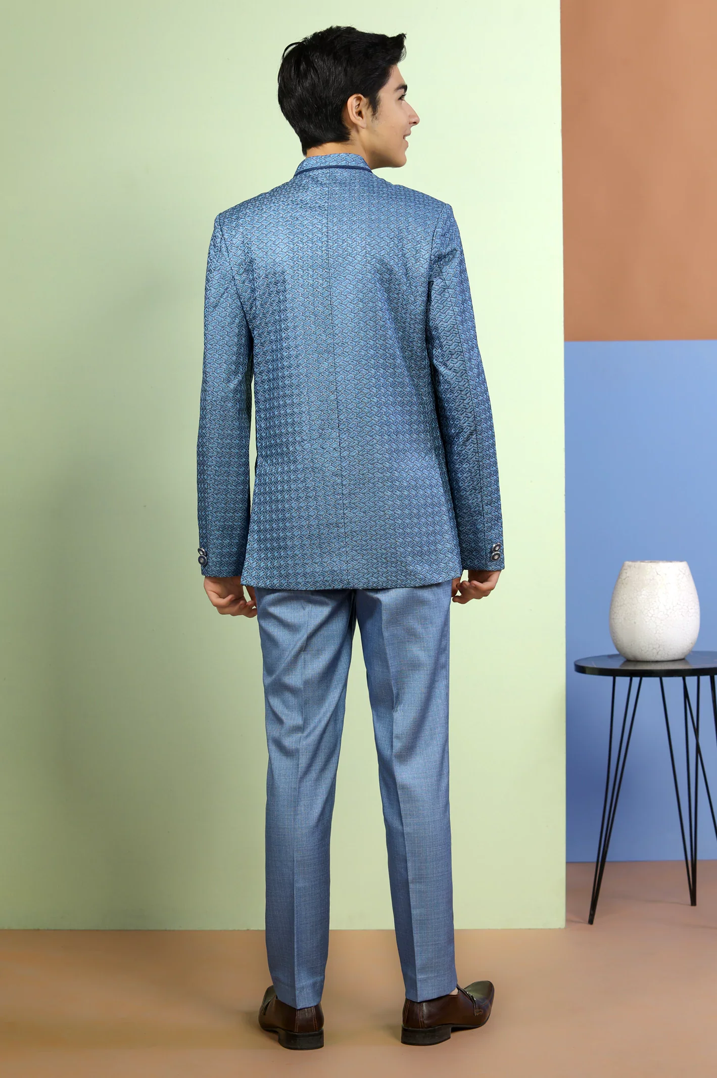 Light Blue Boys Prince Suit - Image 4