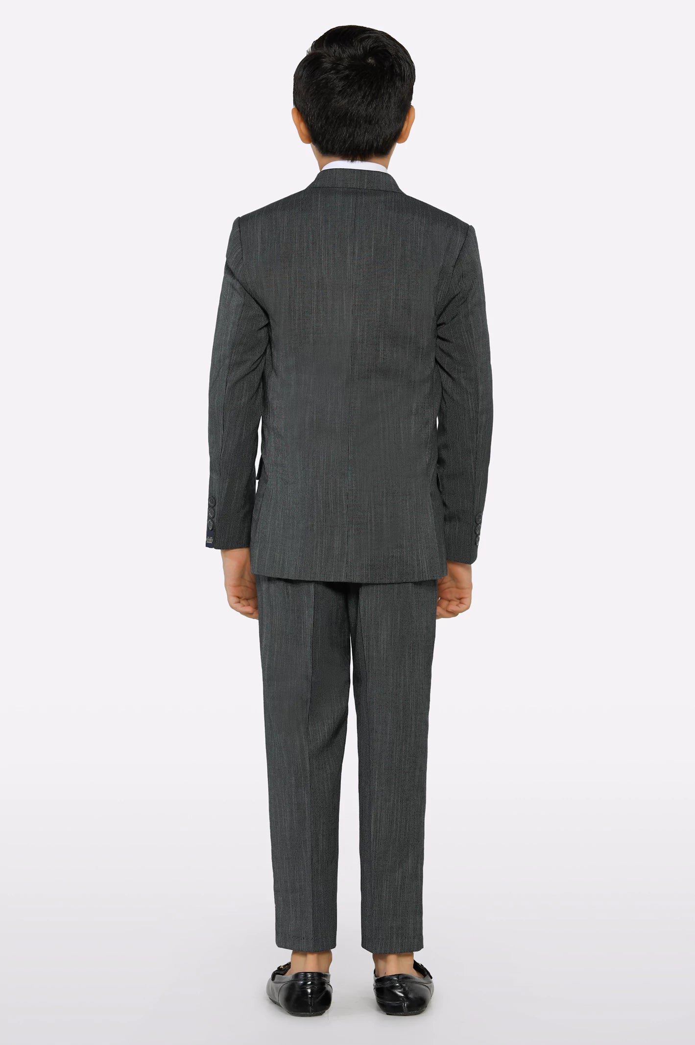 Dark Grey Suiting for Boys - Image 3