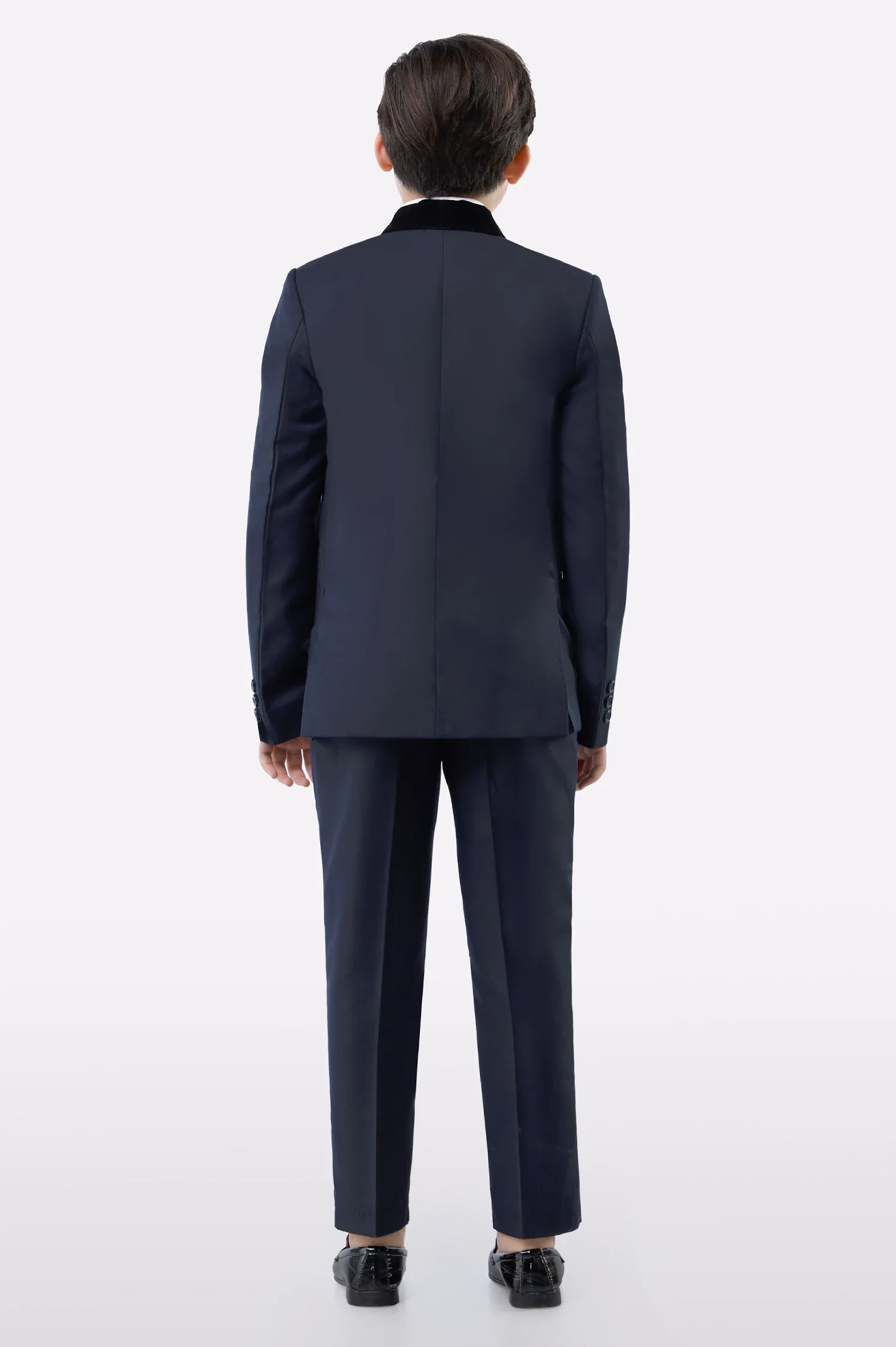Navy Blue Suiting for Boys - Image 3