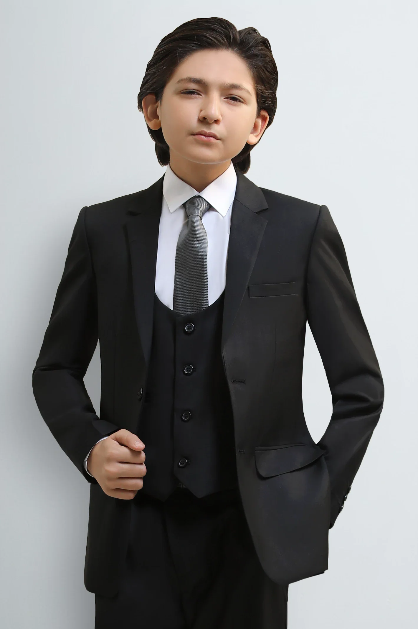 Black Suiting for Boys - Image 2