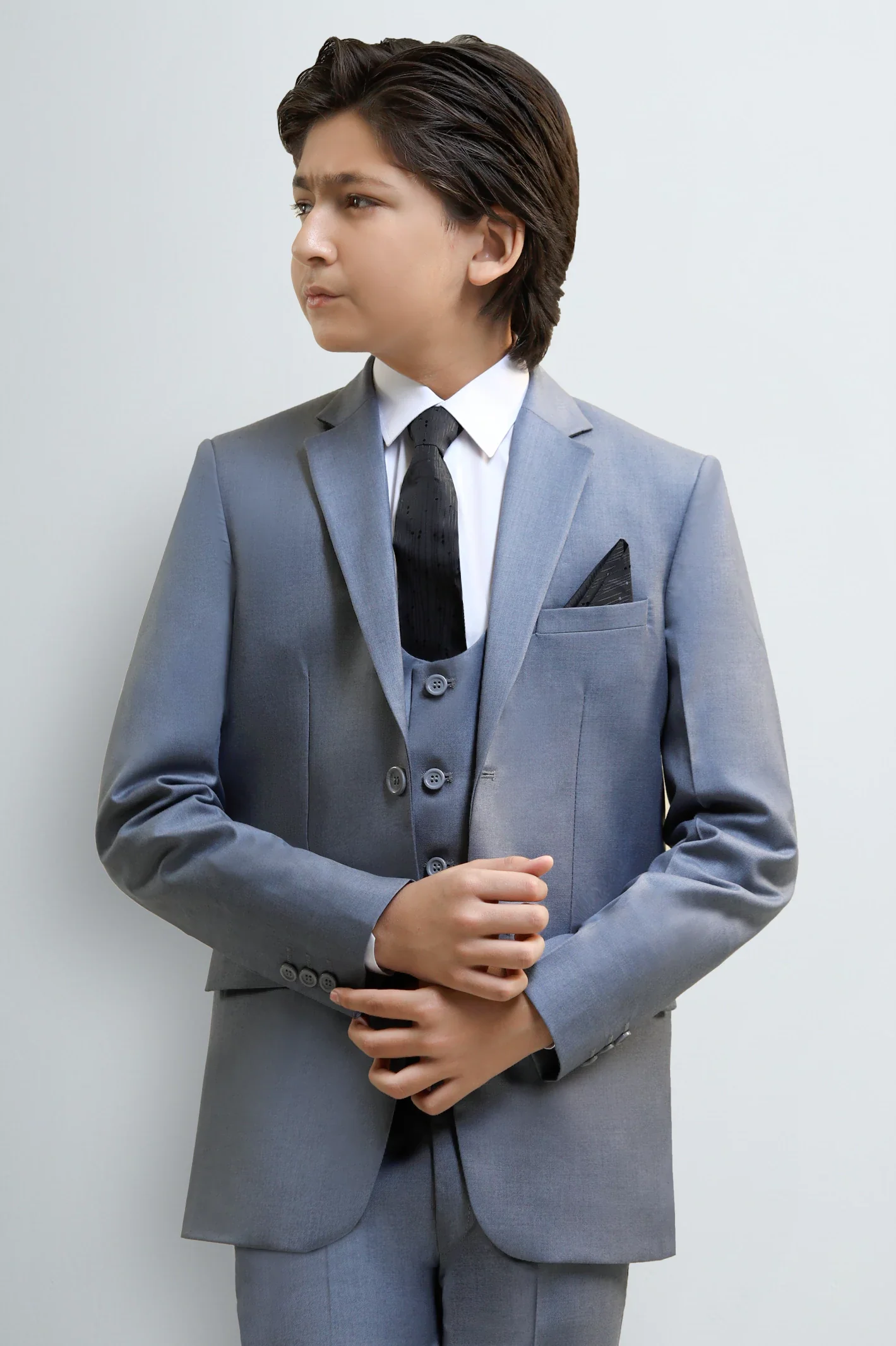 Grey Suiting for Boys - Image 2