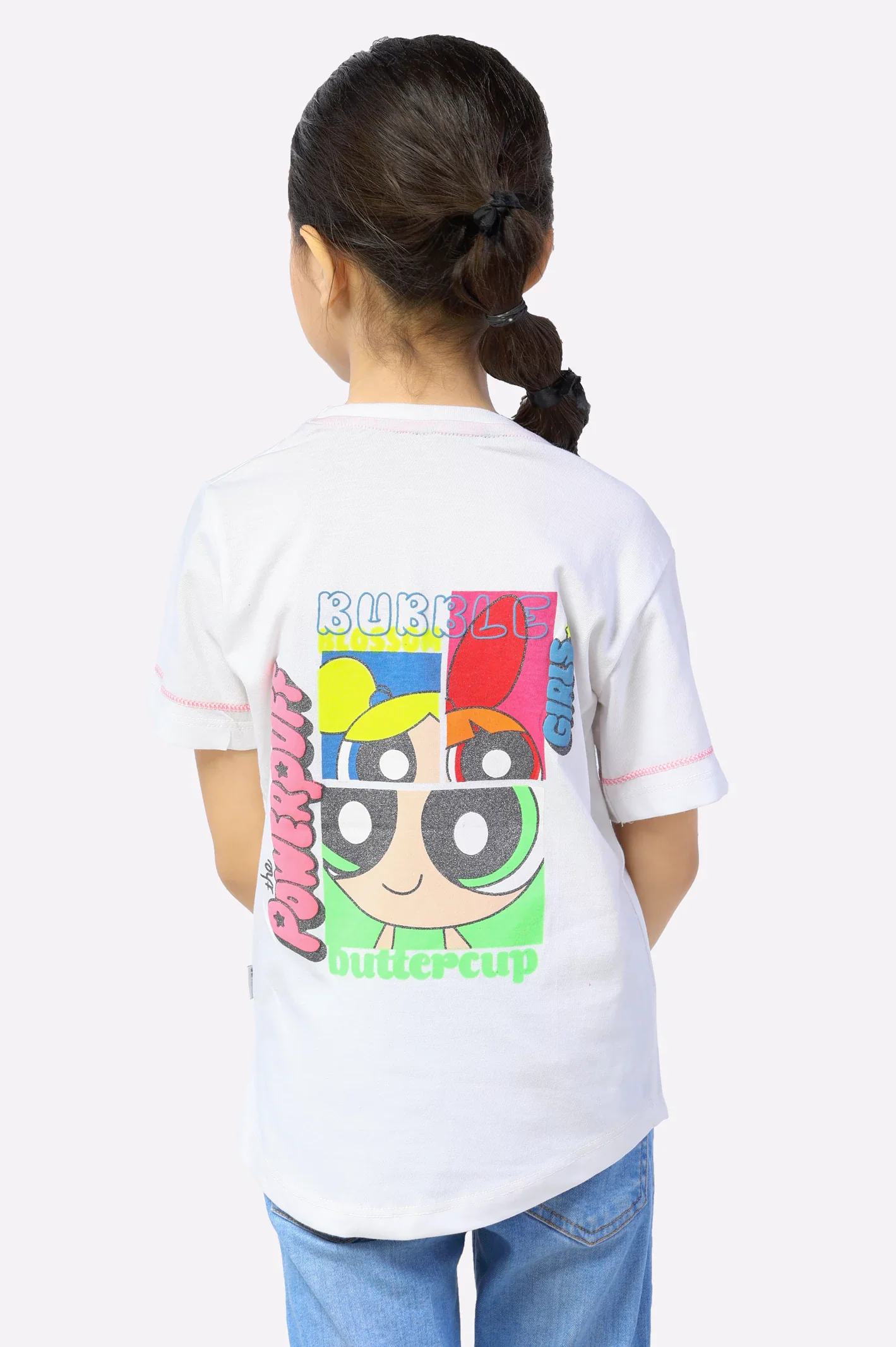 Powerpuff Girls Print Girls T-Shirt - Image 3