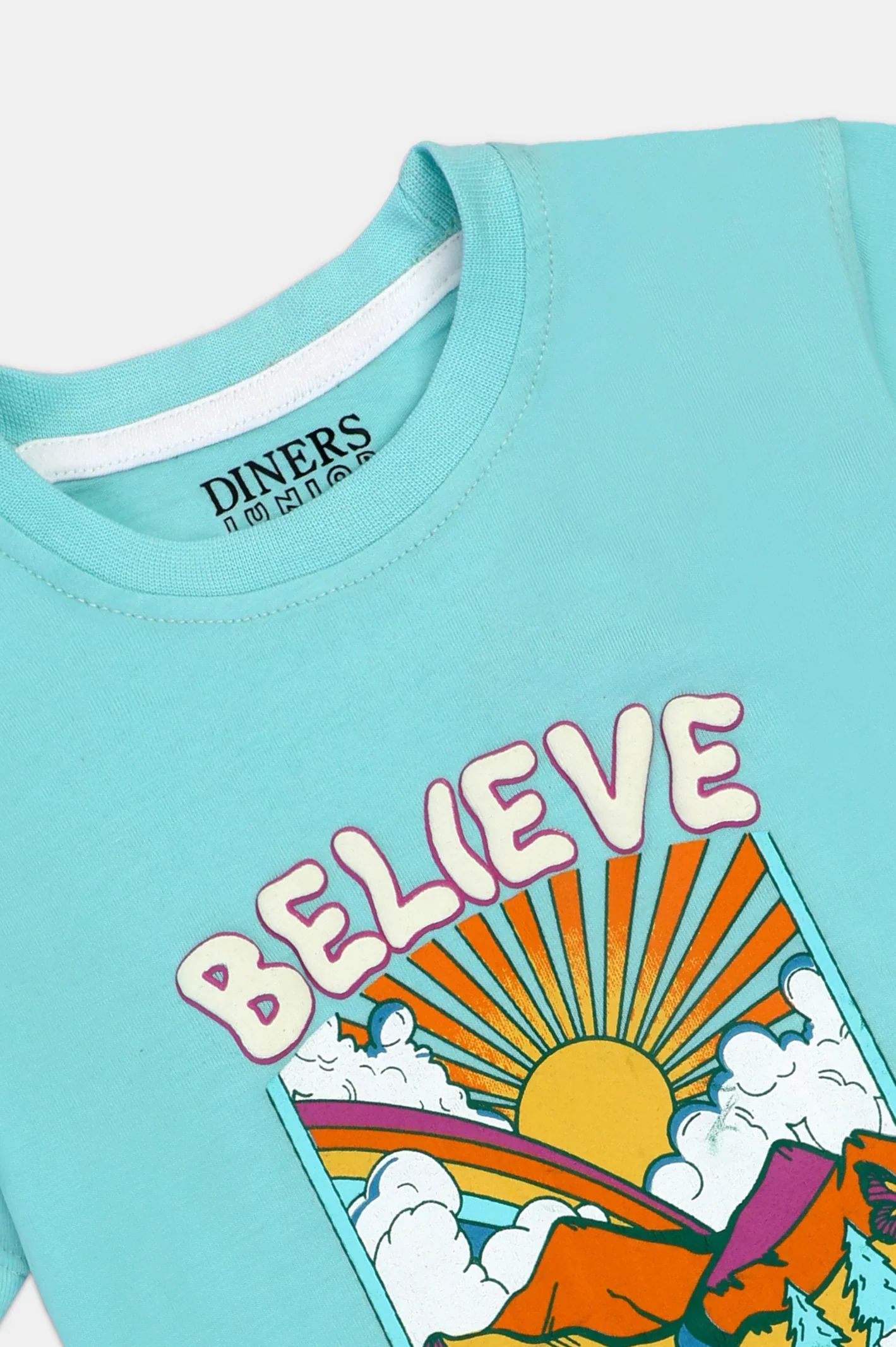 Aqua Graphic Girls T-Shirt - Image 2
