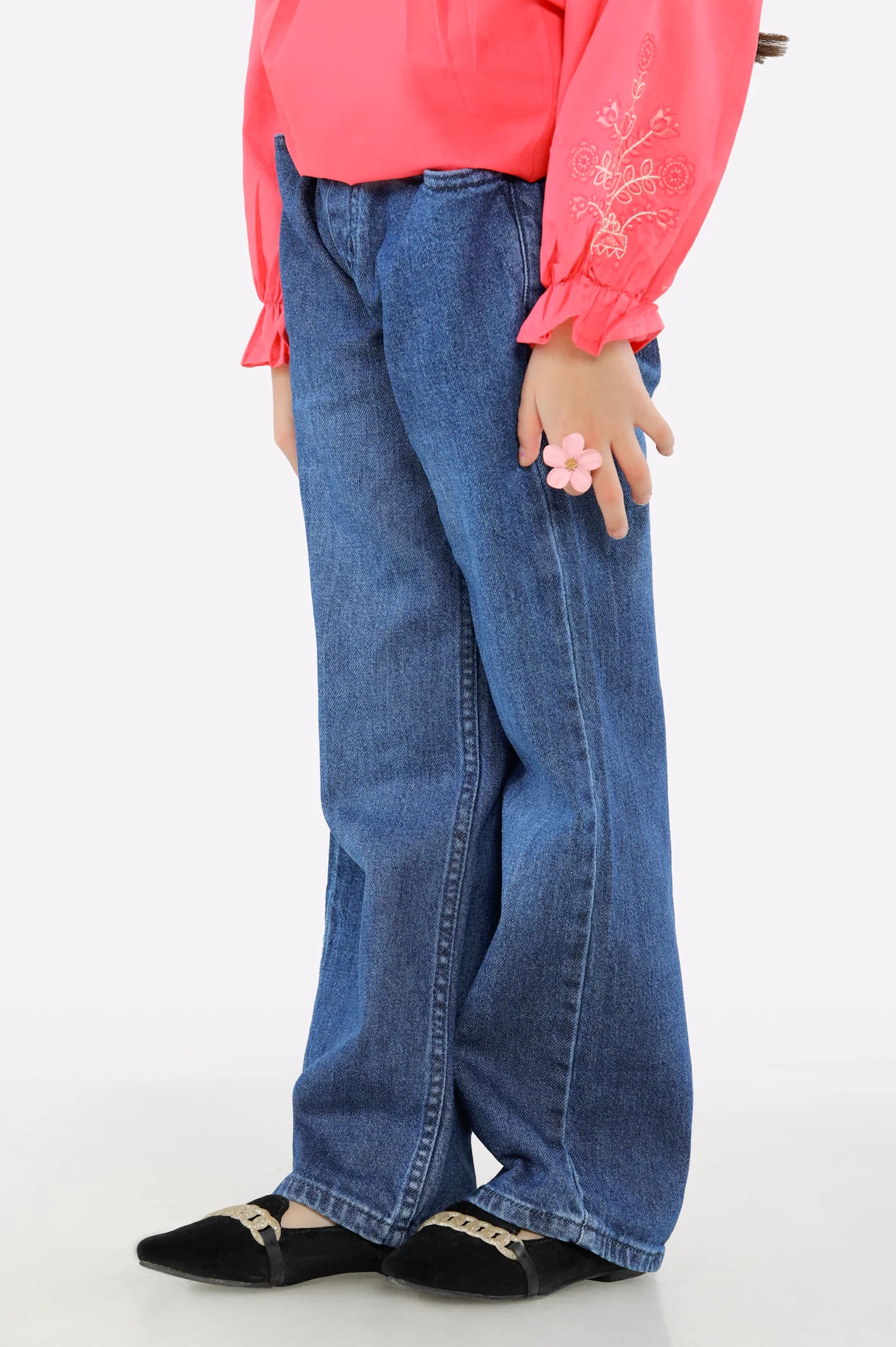 Light Blue Girls Jeans - Image 2