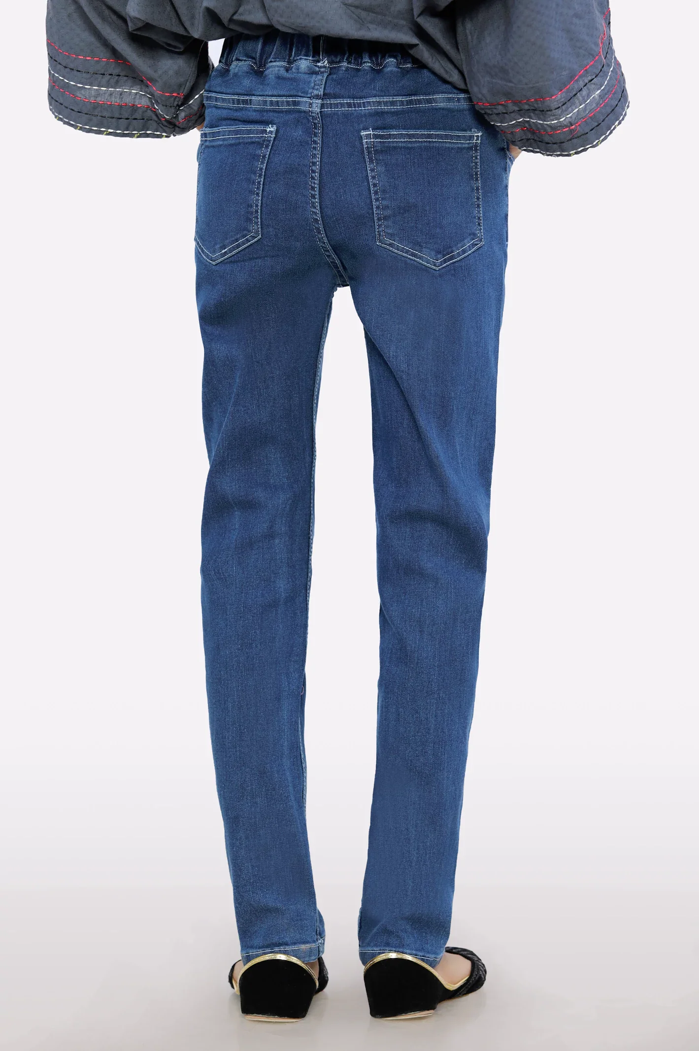 Medium Blue Girls Jeans - Image 3