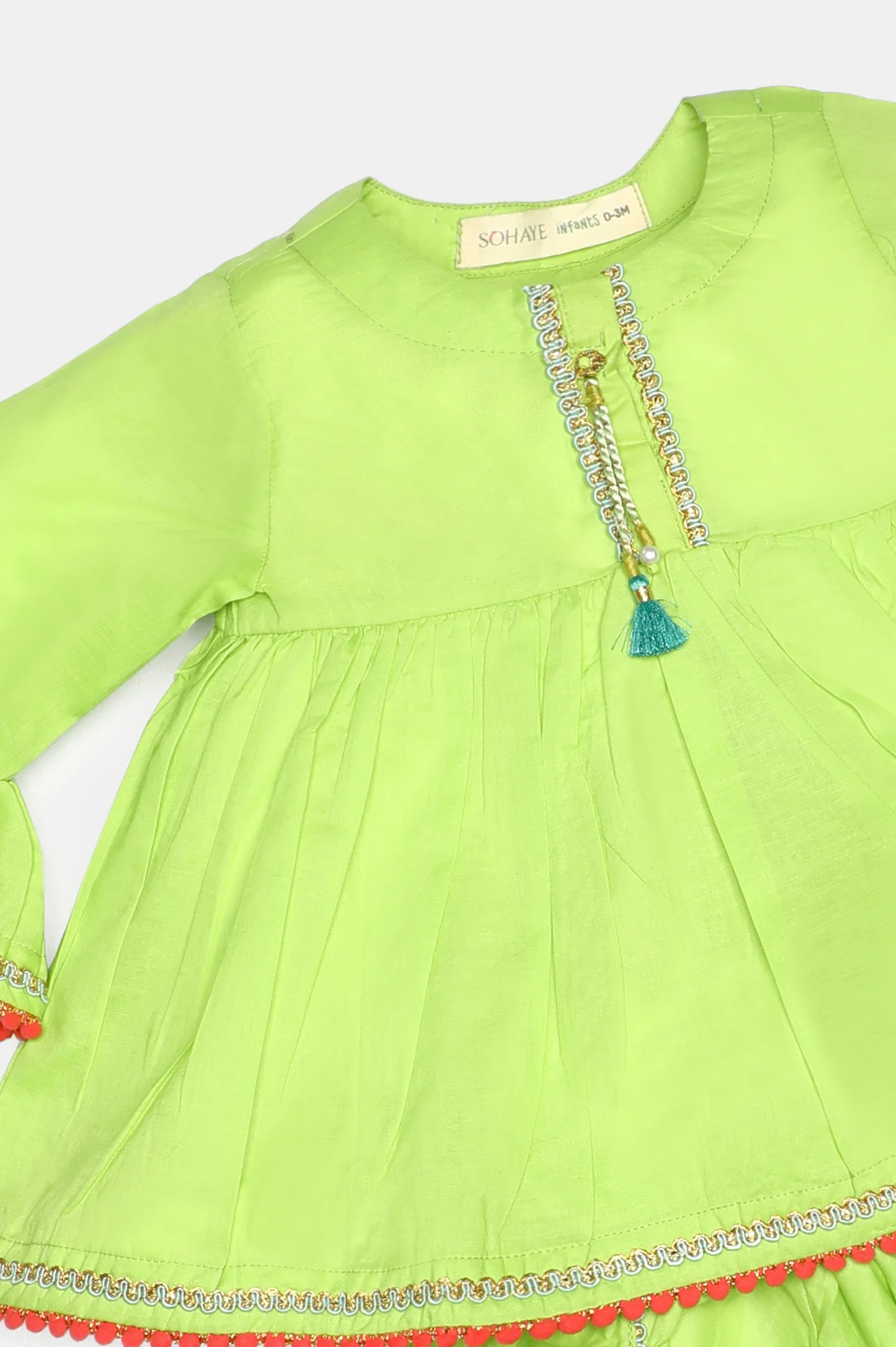 Green Stylised Infant 2PC - Image 2