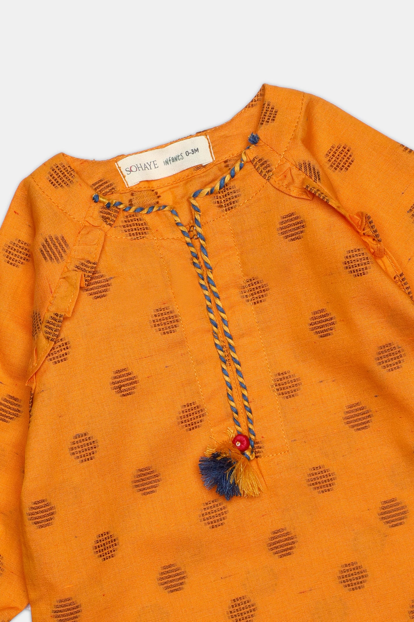 Orange Stylised Infant 2PC - Image 2