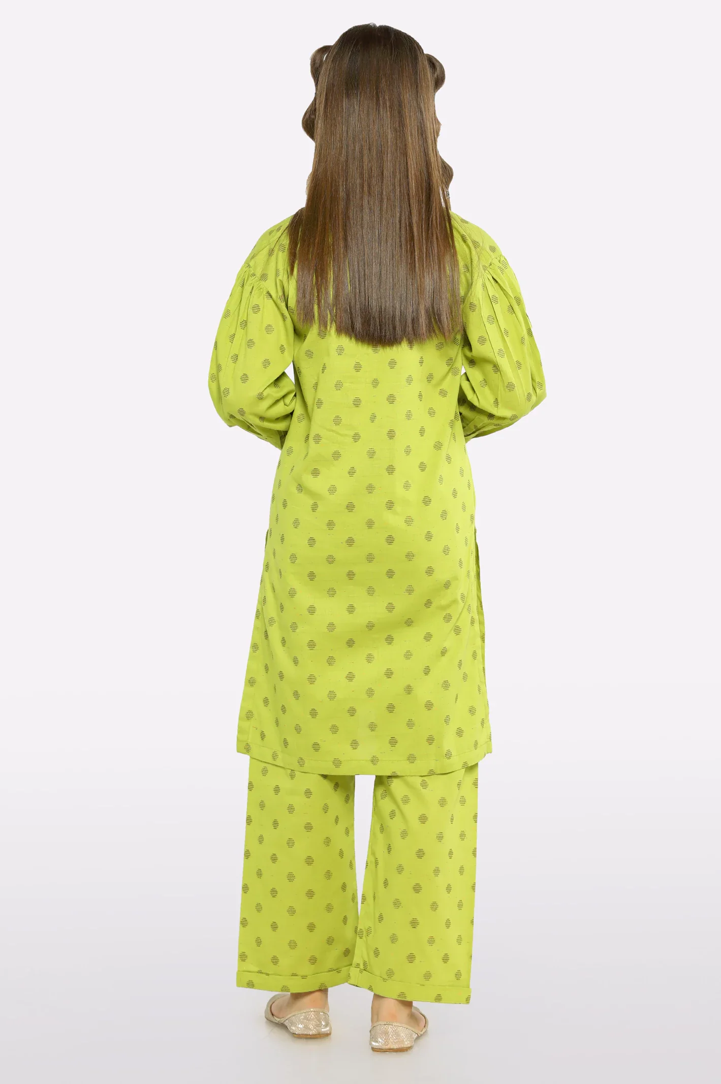Light Green Stylised Girls 2PC - Image 3