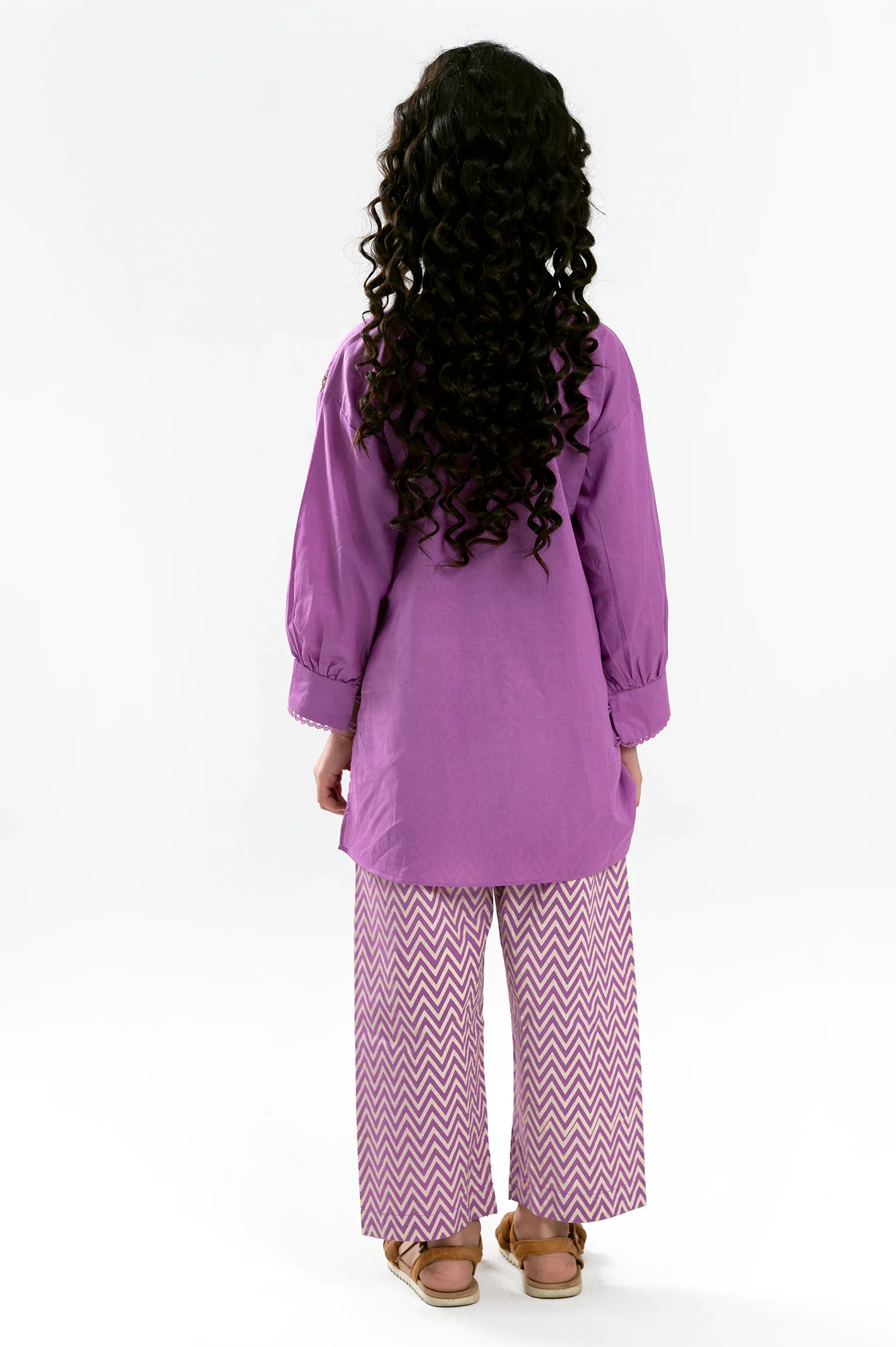 Purple Printed Girls 2PC - Image 4