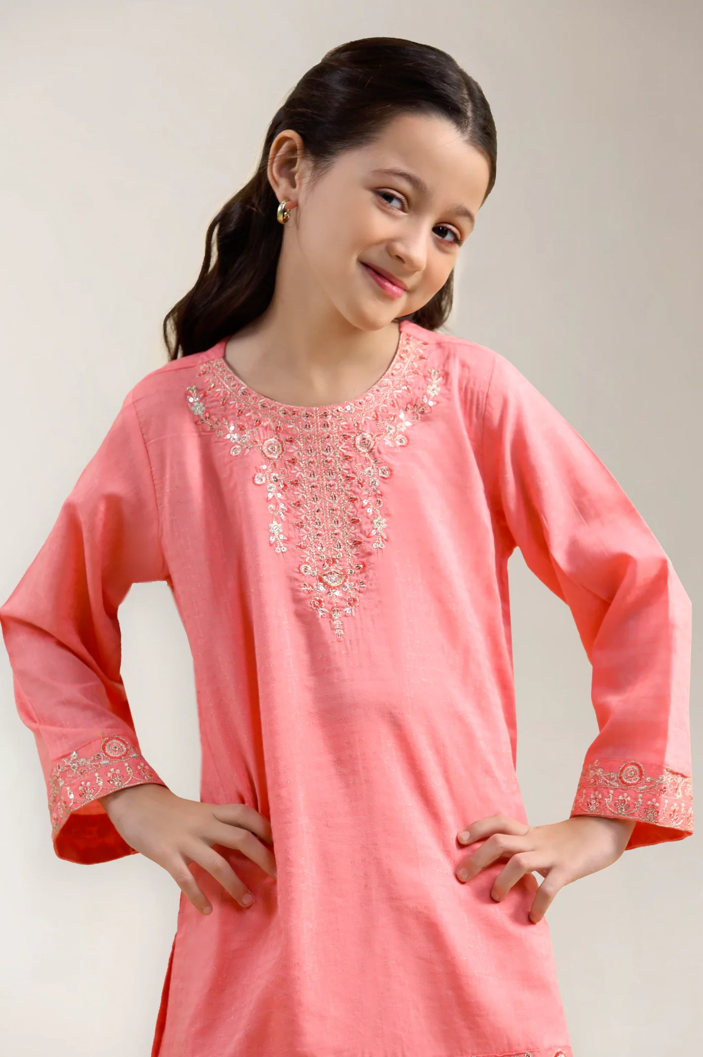 Embroidered Girls 2PC - Image 2