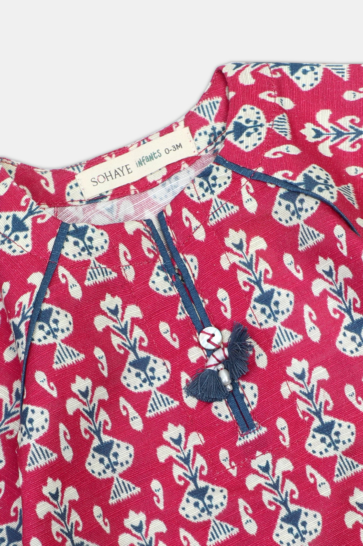 Printed Khaddar-Pink Infant 2PC - Image 2