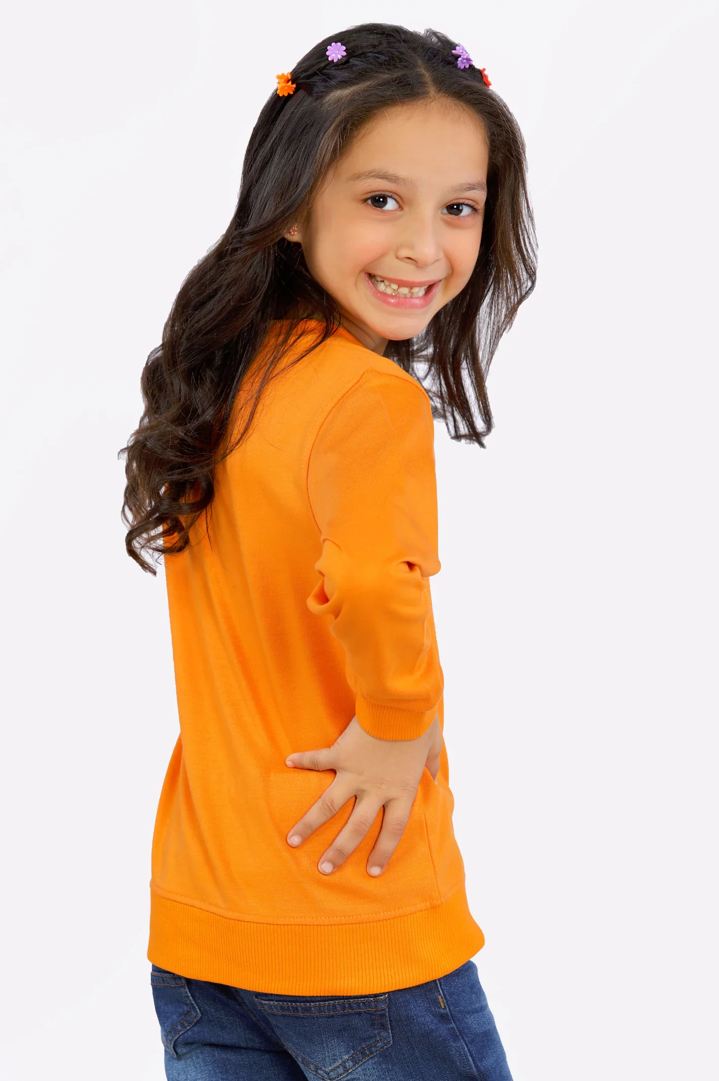 Graphic Printed Girls Sweatshirt - Image 4