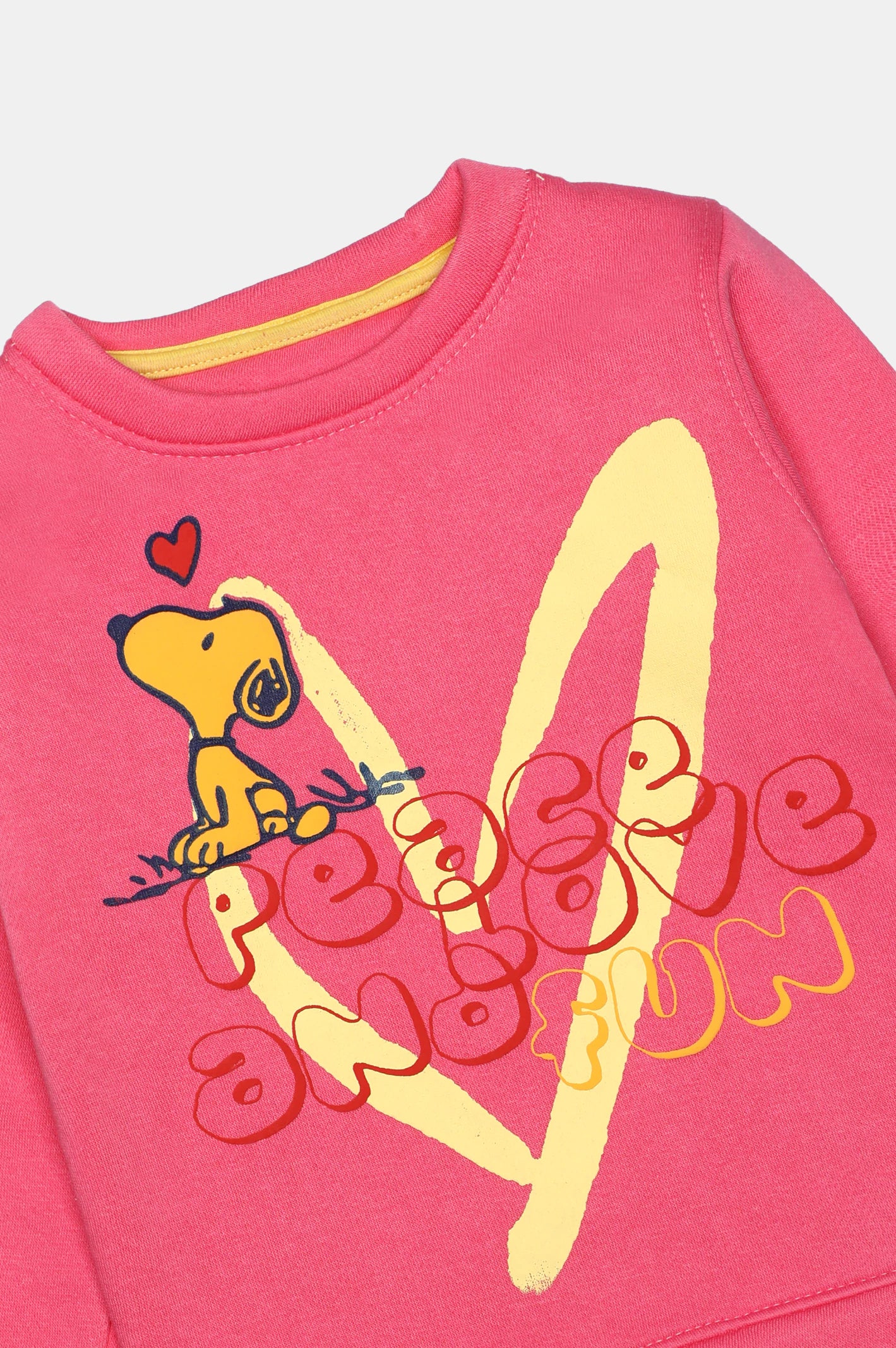 Snoopy Graphic Print Girls Sweatshirt - Image 2