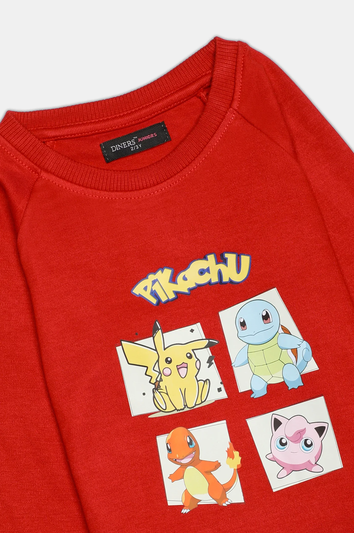 Pikachu Graphic Print Girls Sweatshirt - Image 2