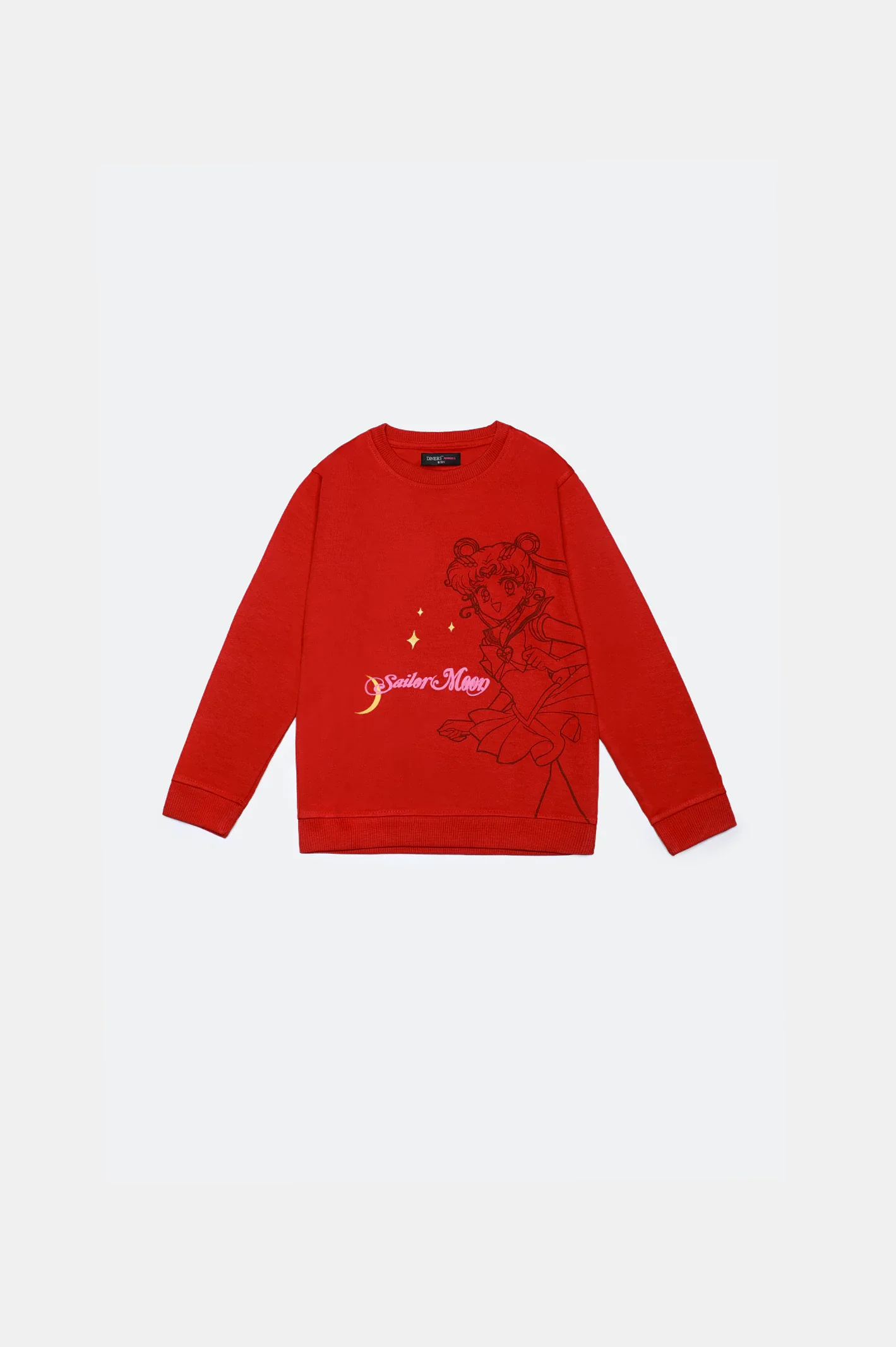 Red Graphic Girls Sweatshirt