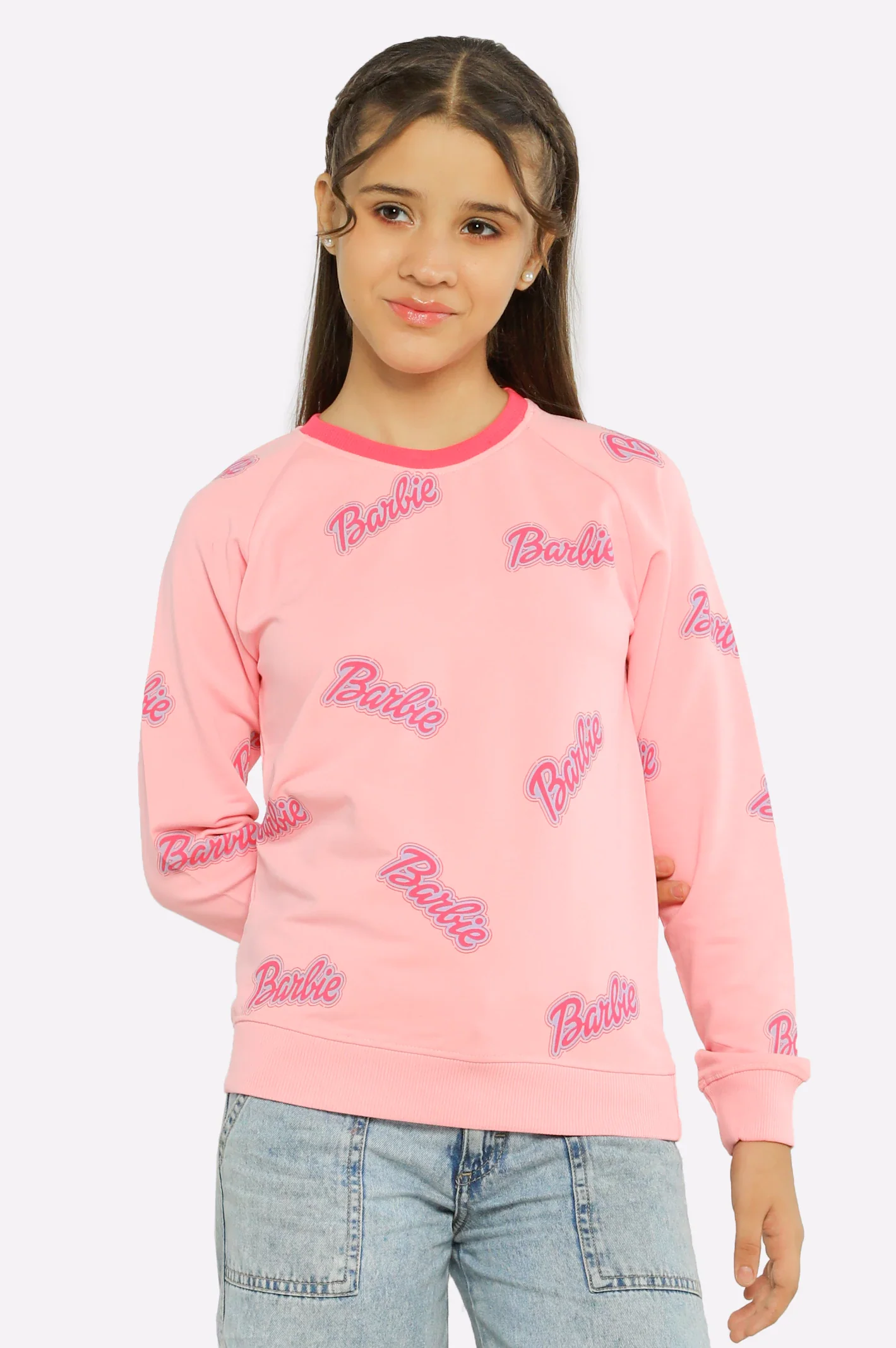 Barbie Printed Girls Sweatshirt