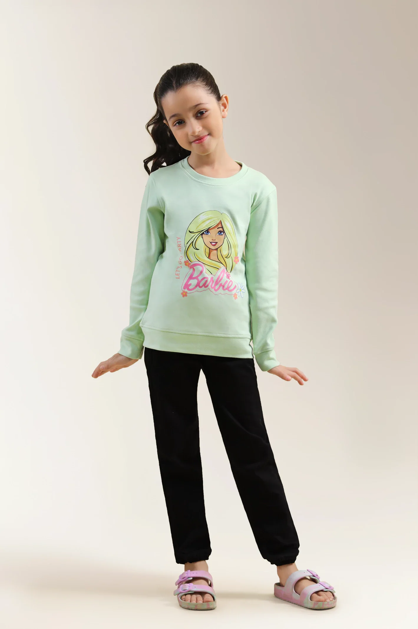 Barbie Printed Girls Sweatshirt