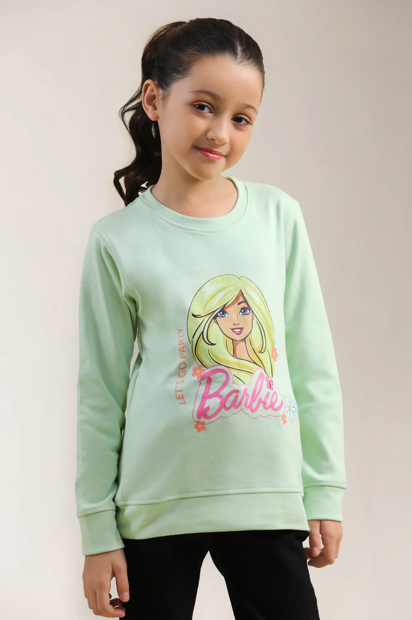 Barbie Printed Girls Sweatshirt - Image 2