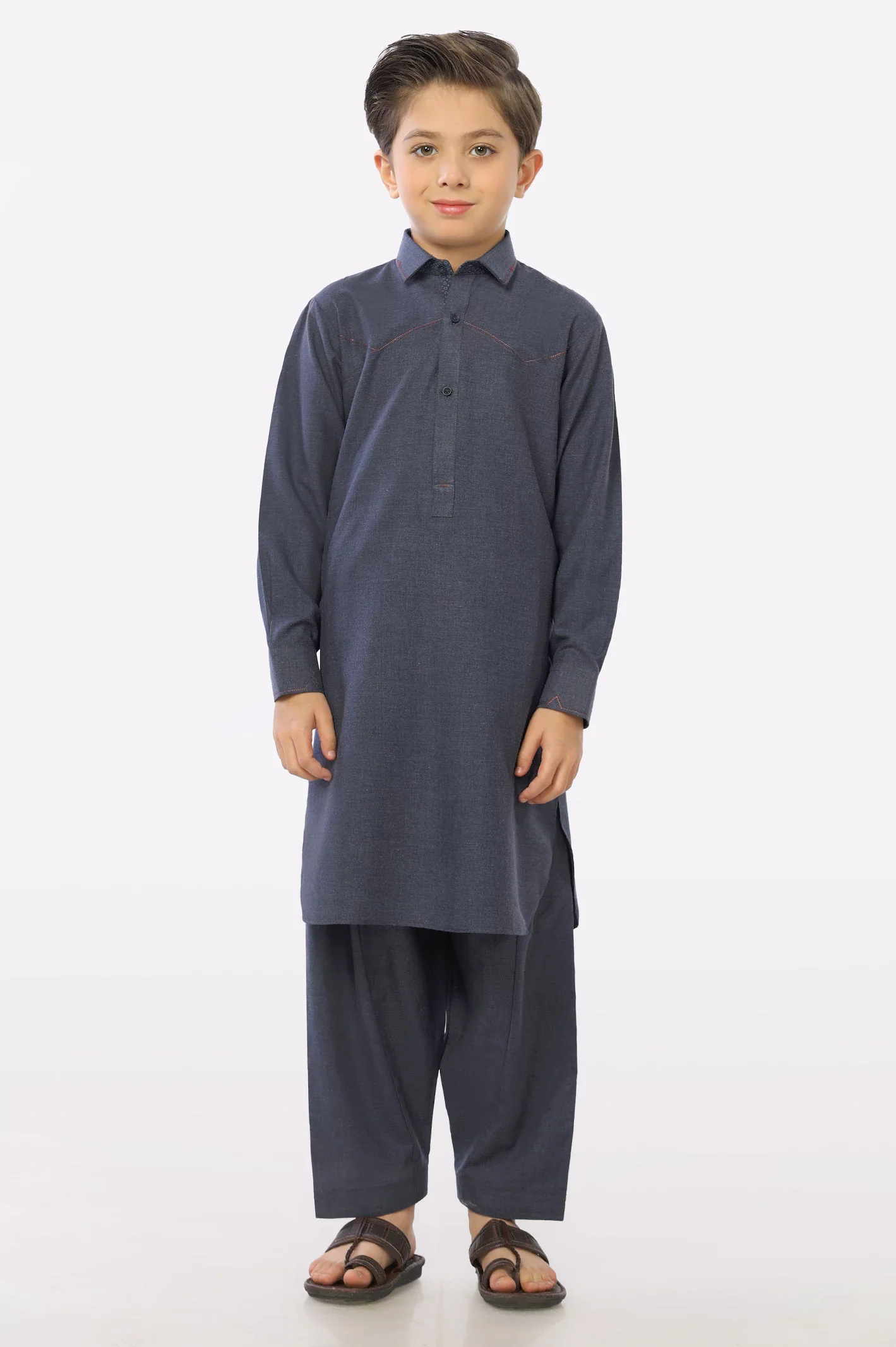 Dark Grey Boys Shalwar Suit