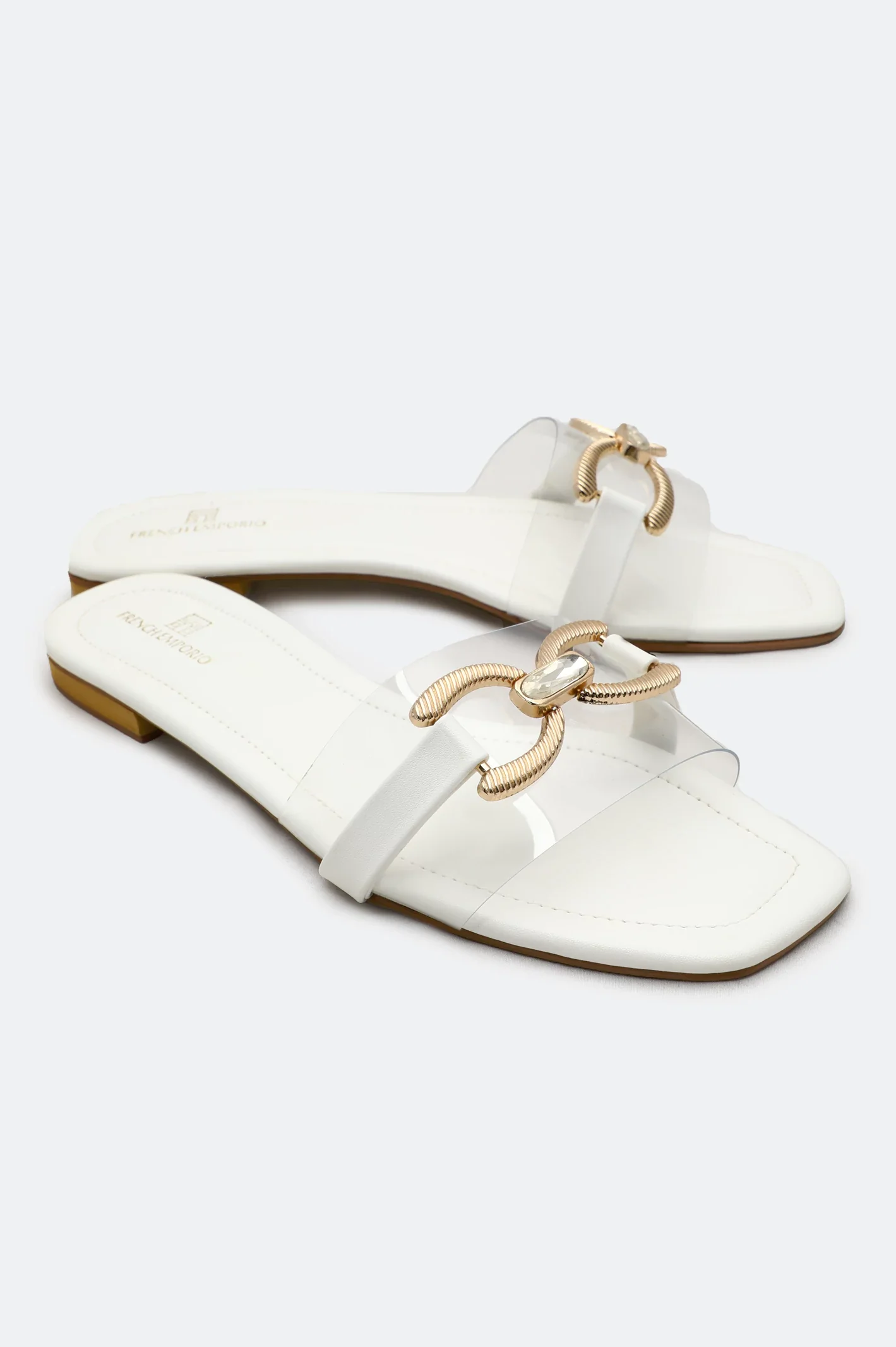 White Ladies Casual Slippers
