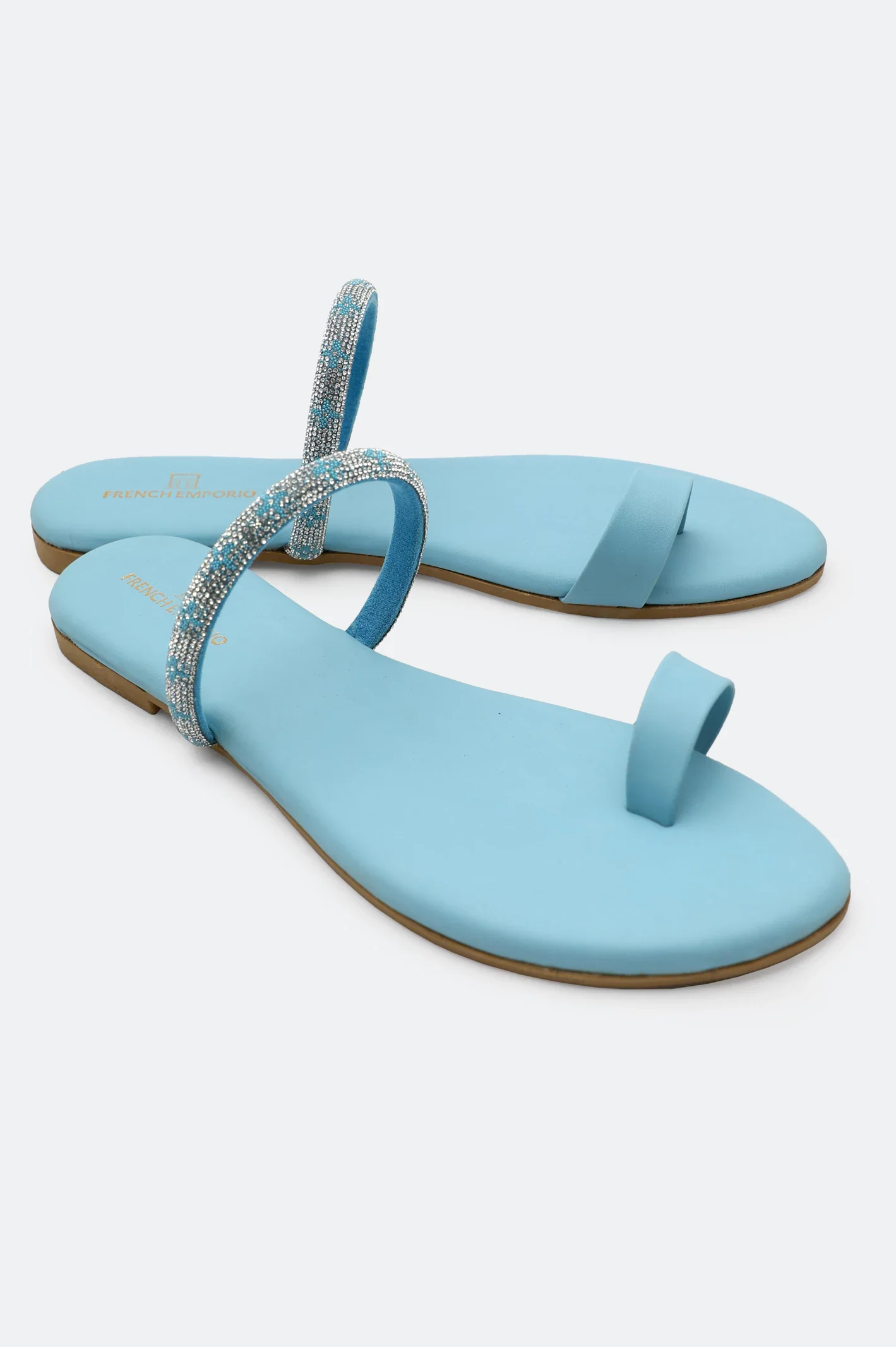 Turquoise Ladies Casual Slippers