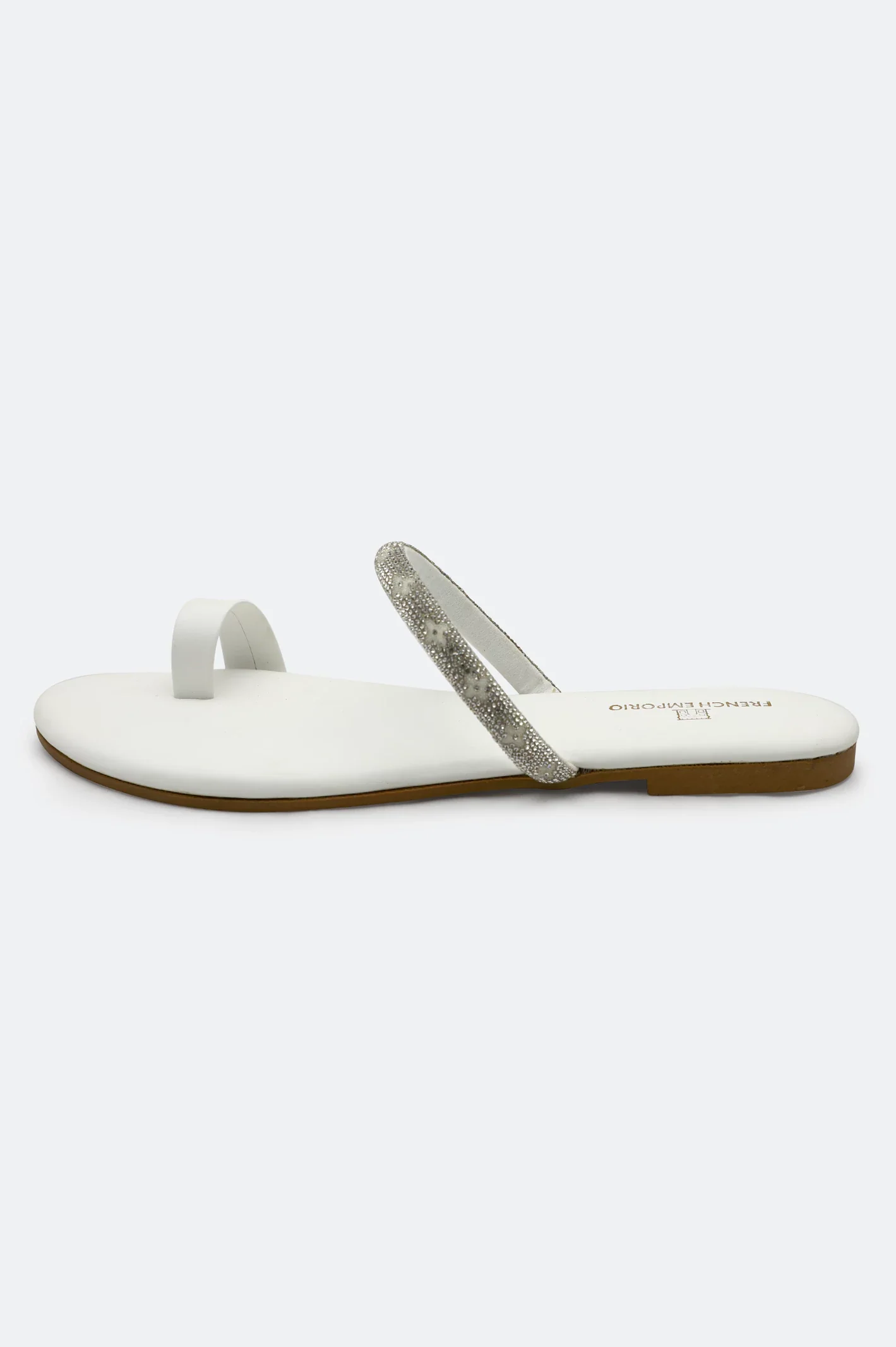 White Ladies Casual Slippers - Image 3
