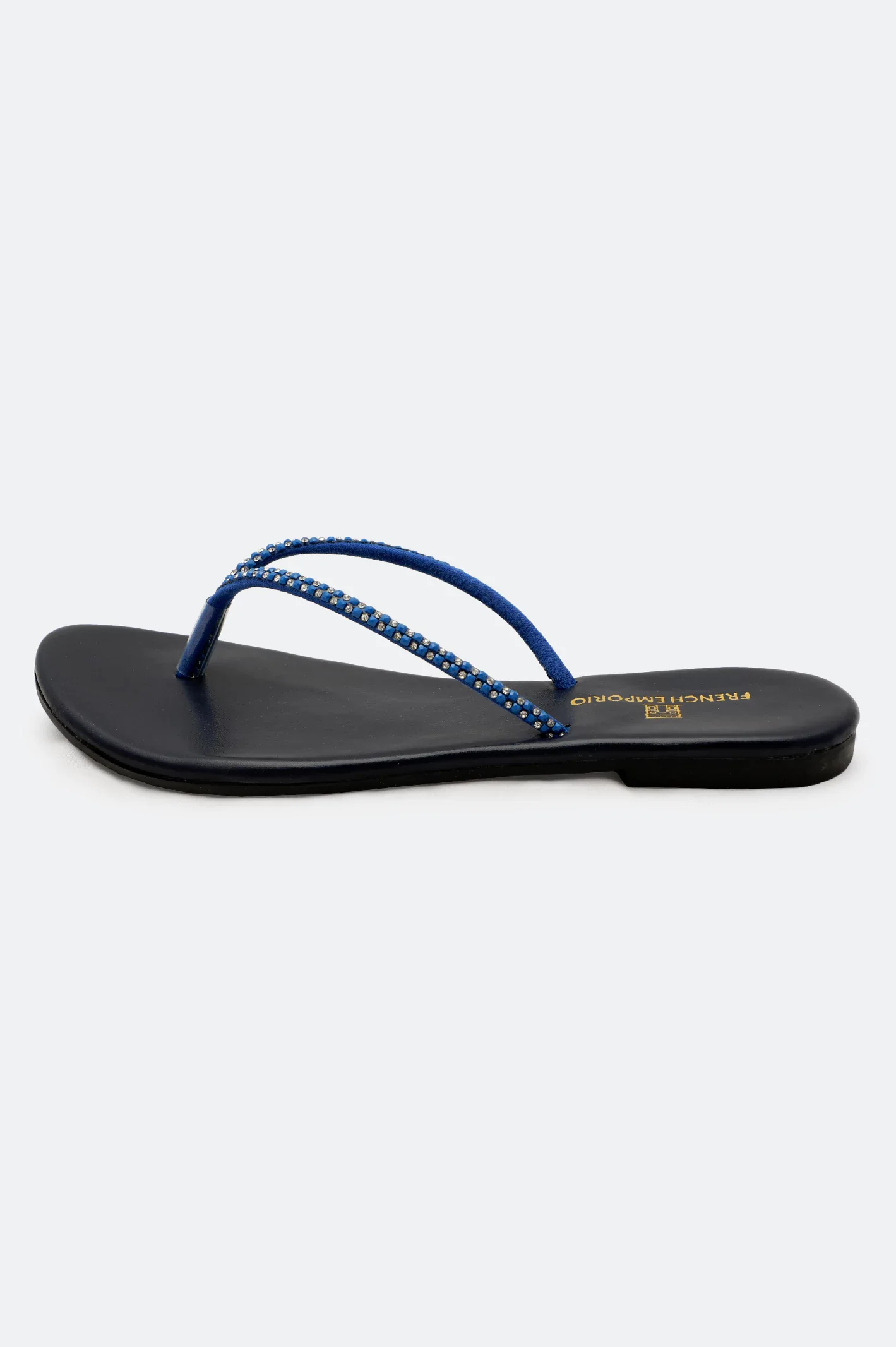 Navy Blue Ladies Casual Slippers - Image 3