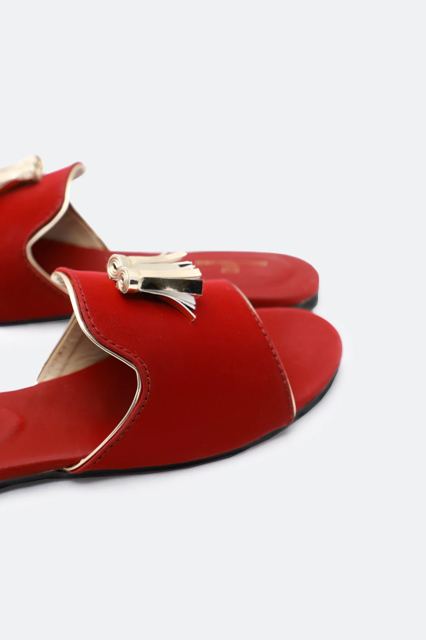 Maroon Ladies Formal Slippers - Image 2