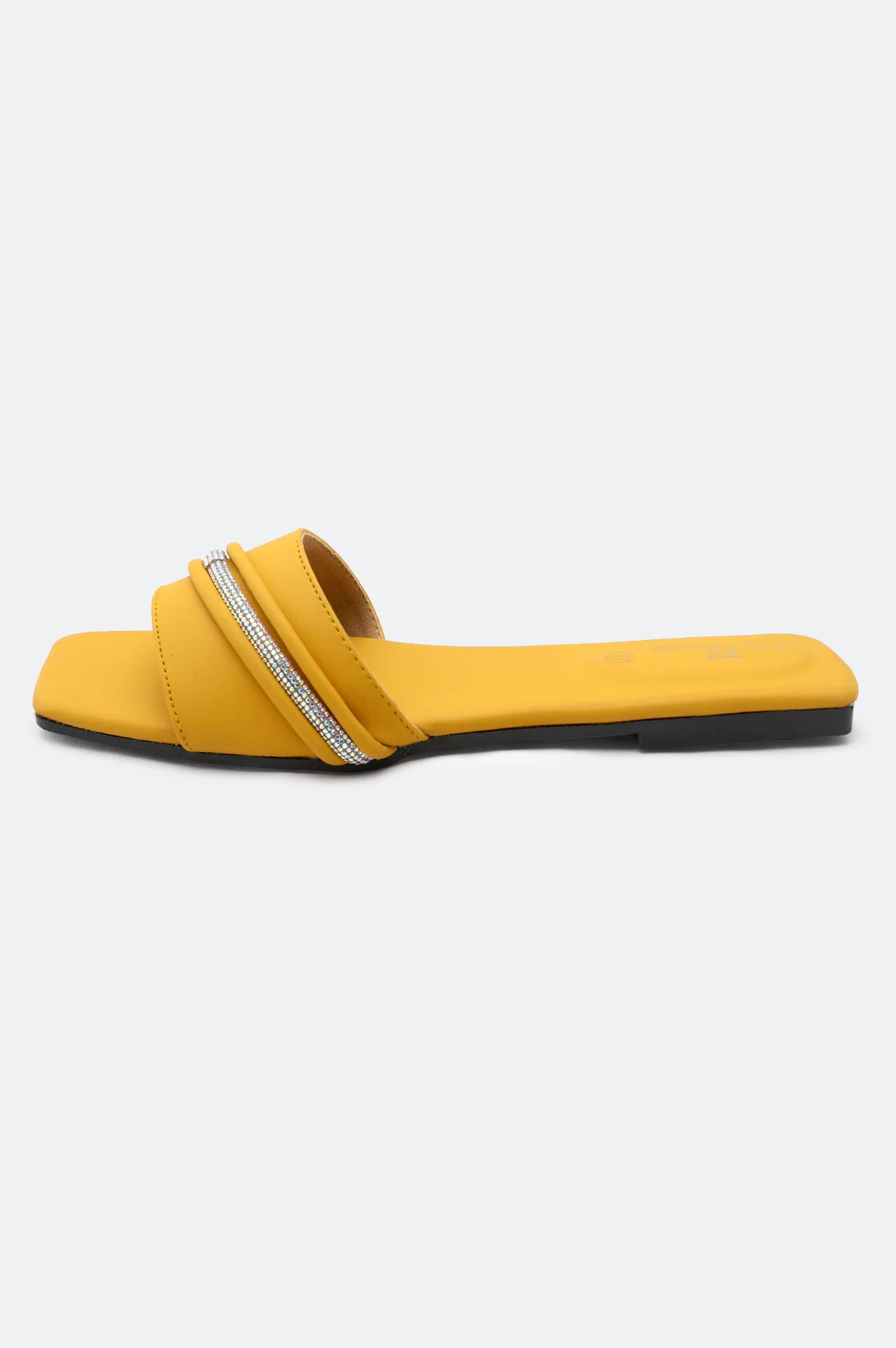 Yellow Ladies Casual Slippers - Image 3