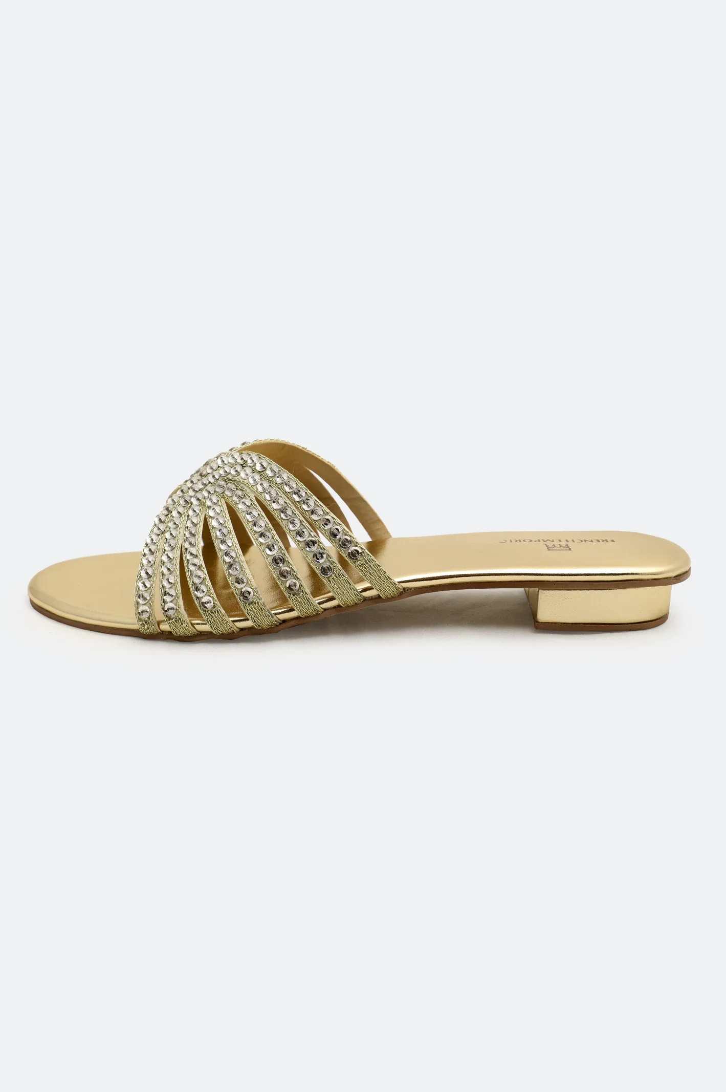 Golden Ladies Formal Slippers - Image 3