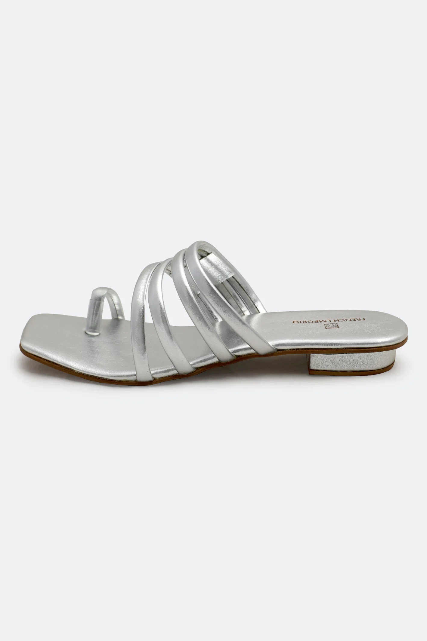 Silver Ladies Casual Slippers - Image 3