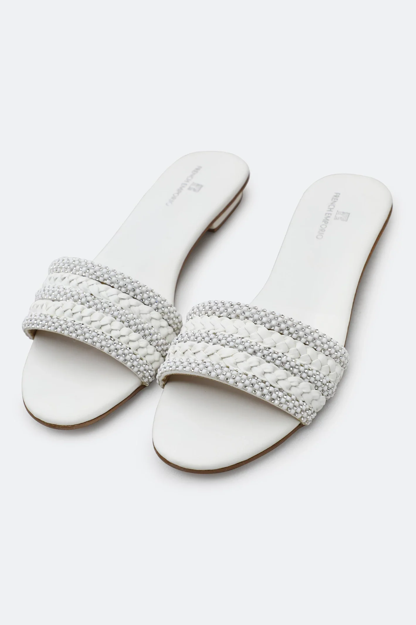 White Ladies Casual Slippers - Image 4
