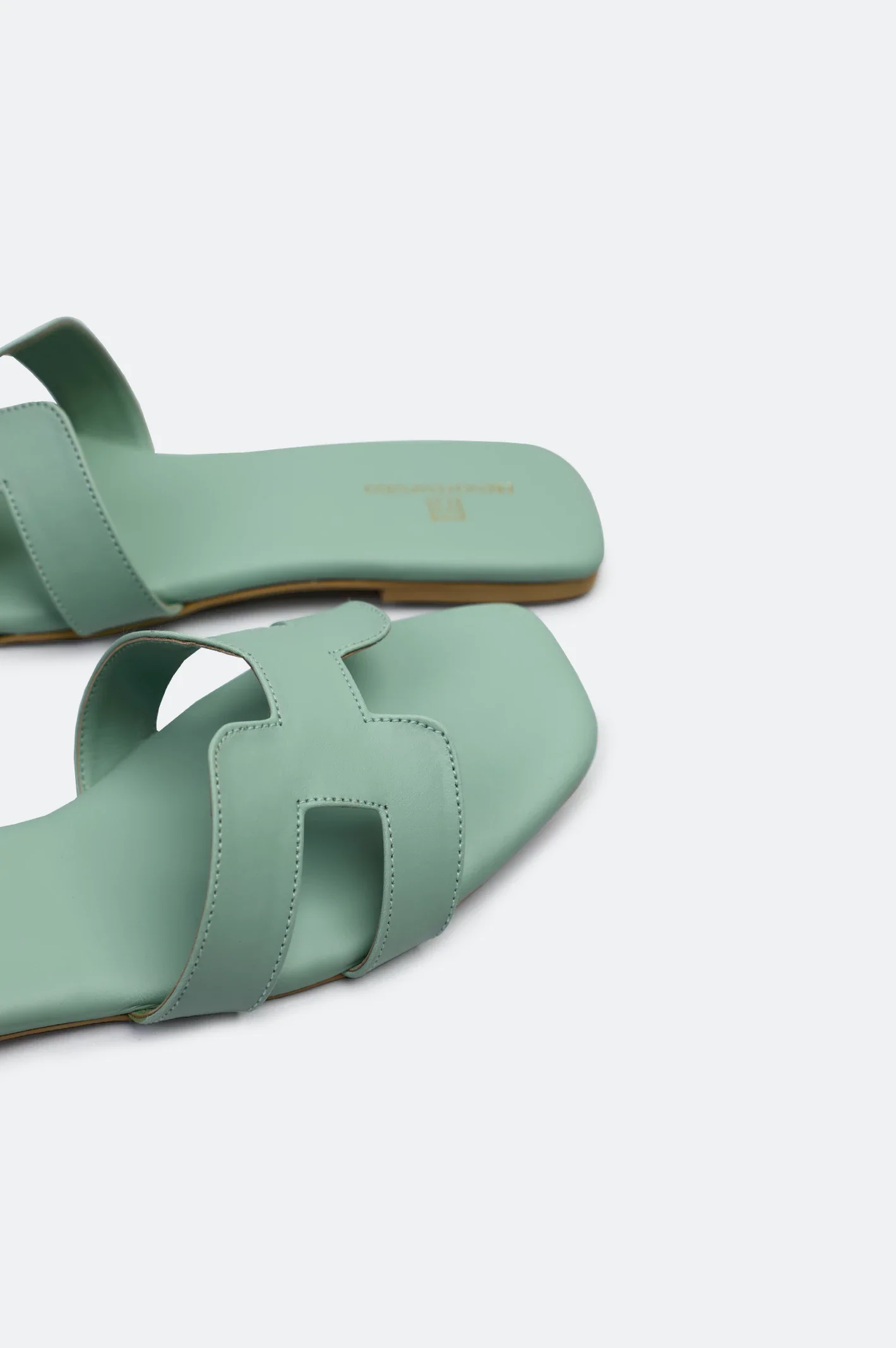 Sea Green Ladies Casual Slippers - Image 2